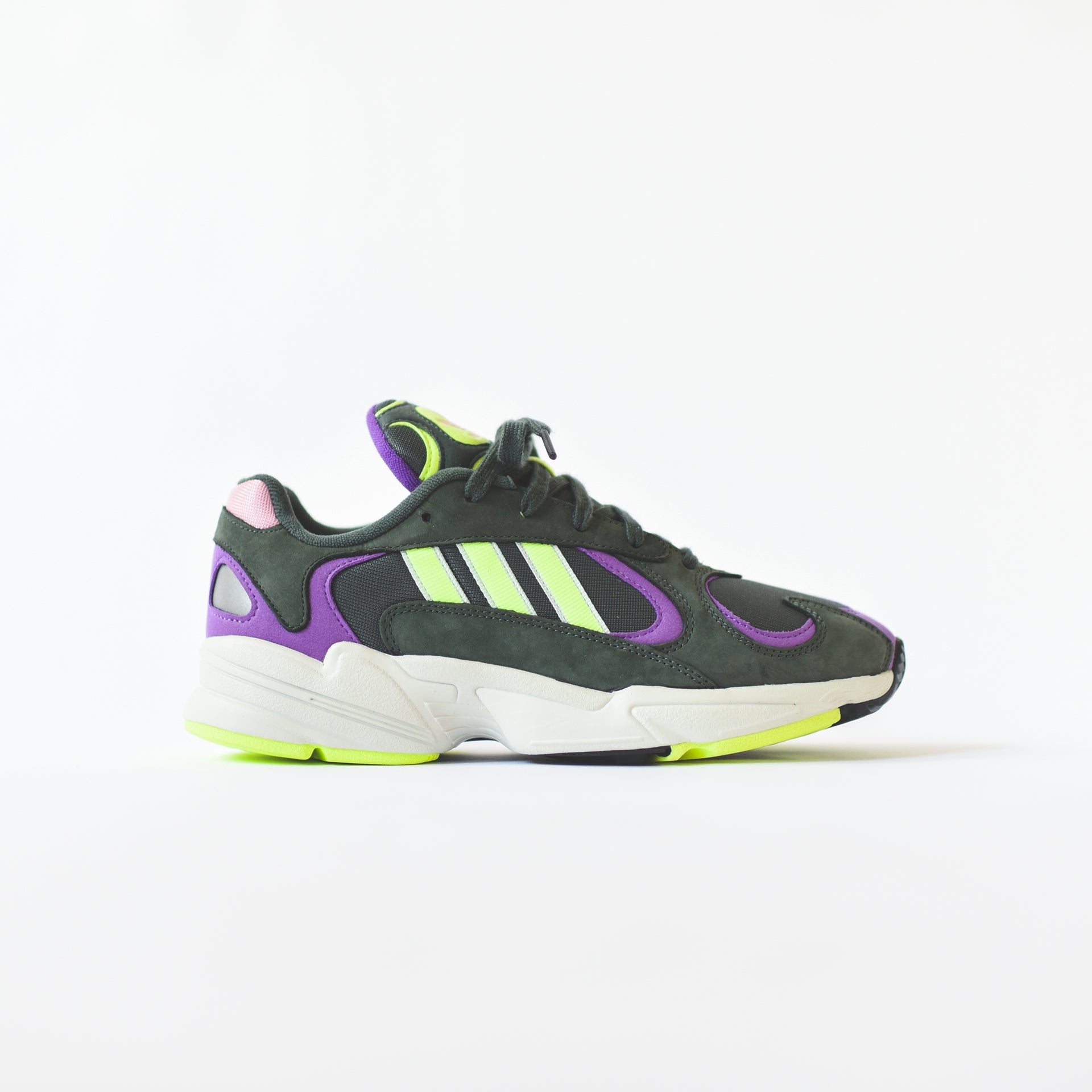 adidas Originals Yung 1 - Legend Ivy / Hi-Res Yellow / Active Purple