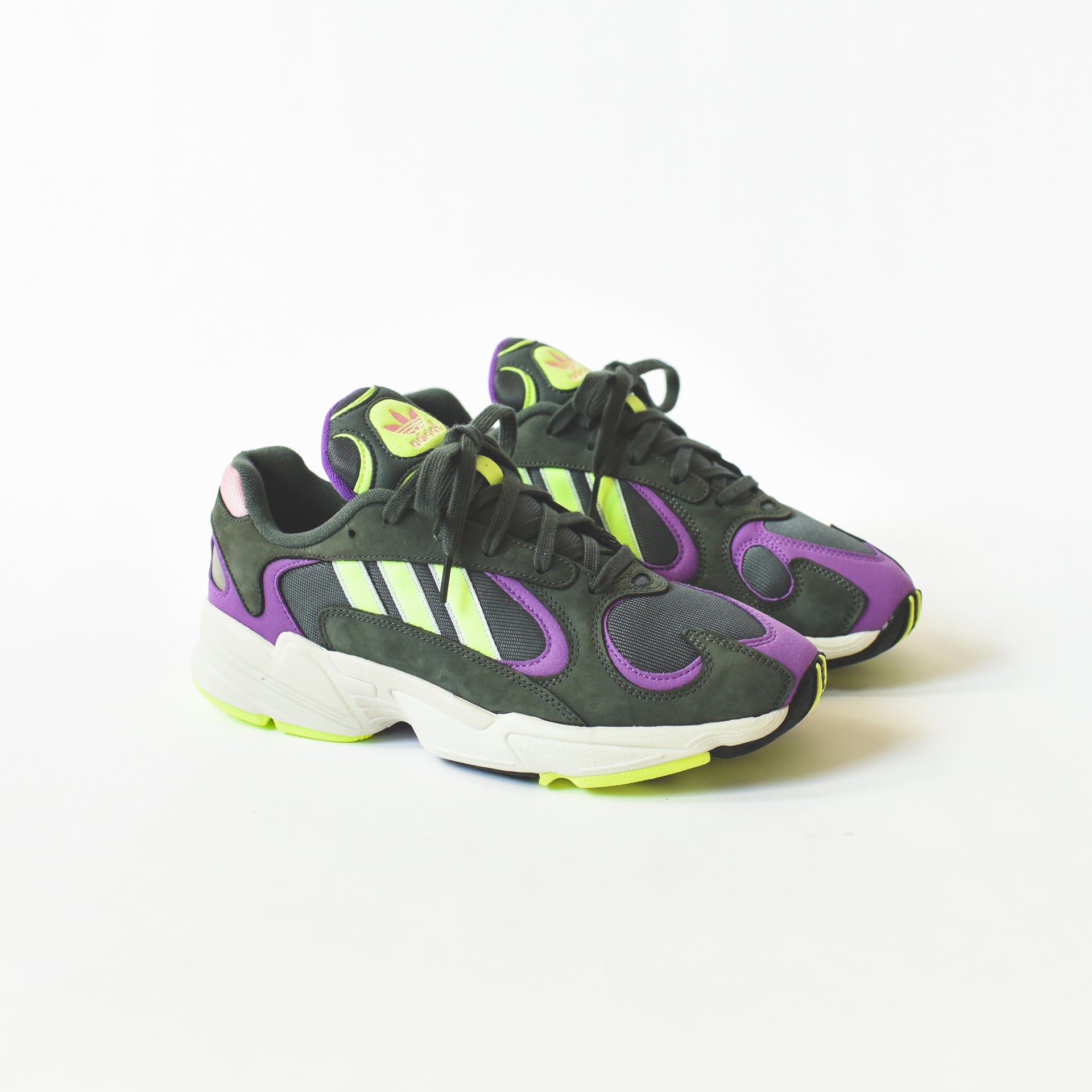 adidas Originals Yung 1 - Legend Ivy / Hi-Res Yellow / Active Purple