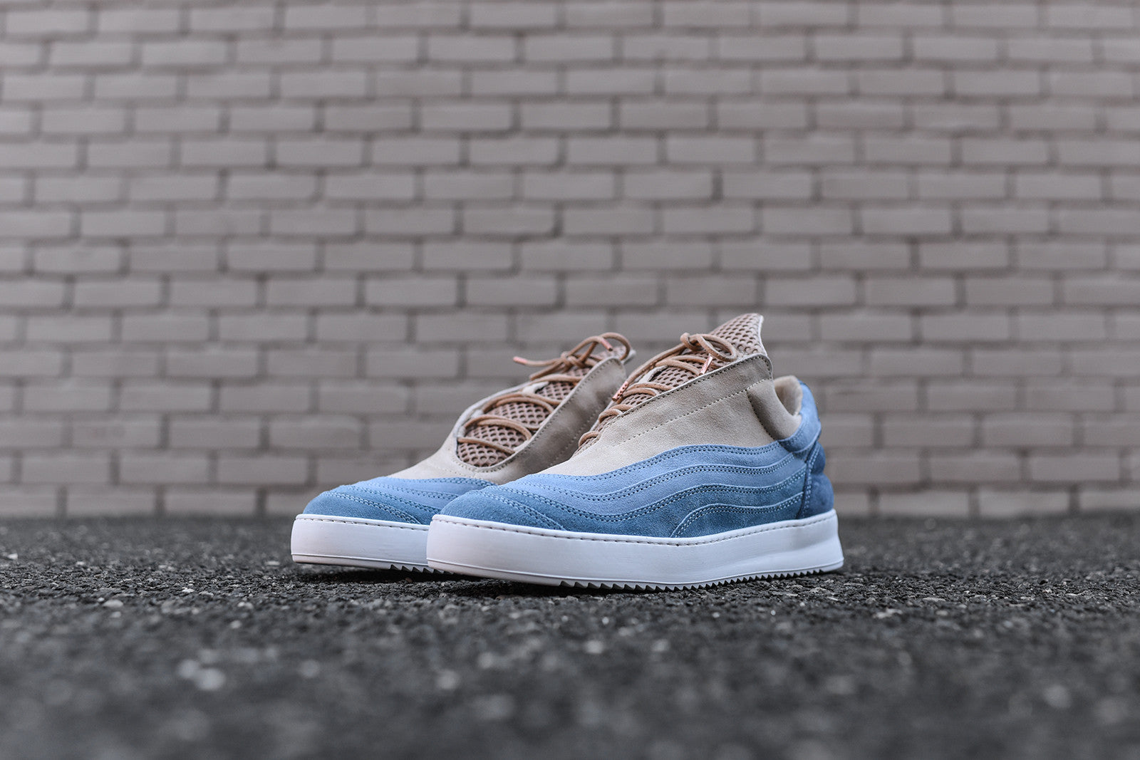 Filling Pieces Yoshida Low Top - Blue / Green / Tan