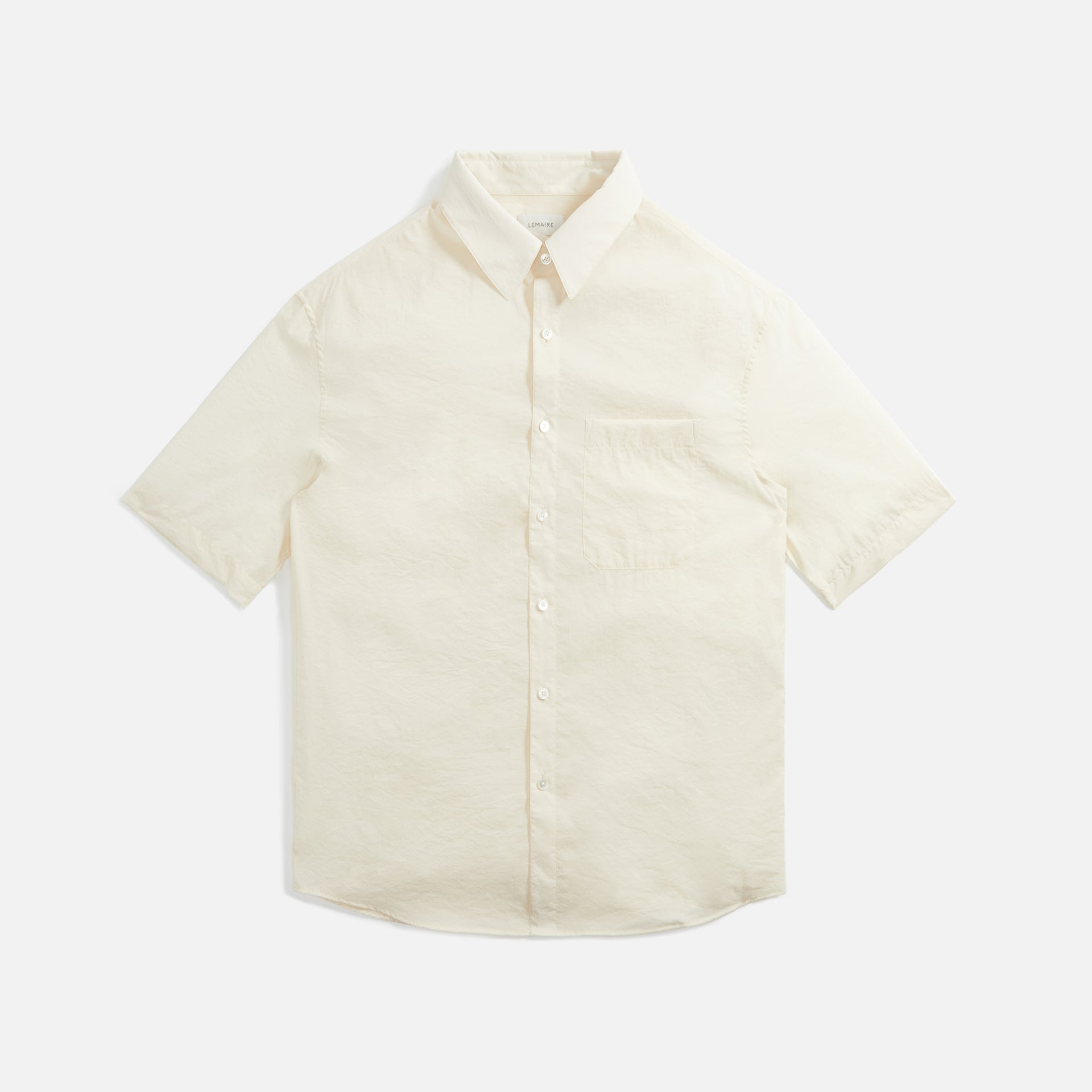 Lemaire Regular Collar Shirt - Ivory