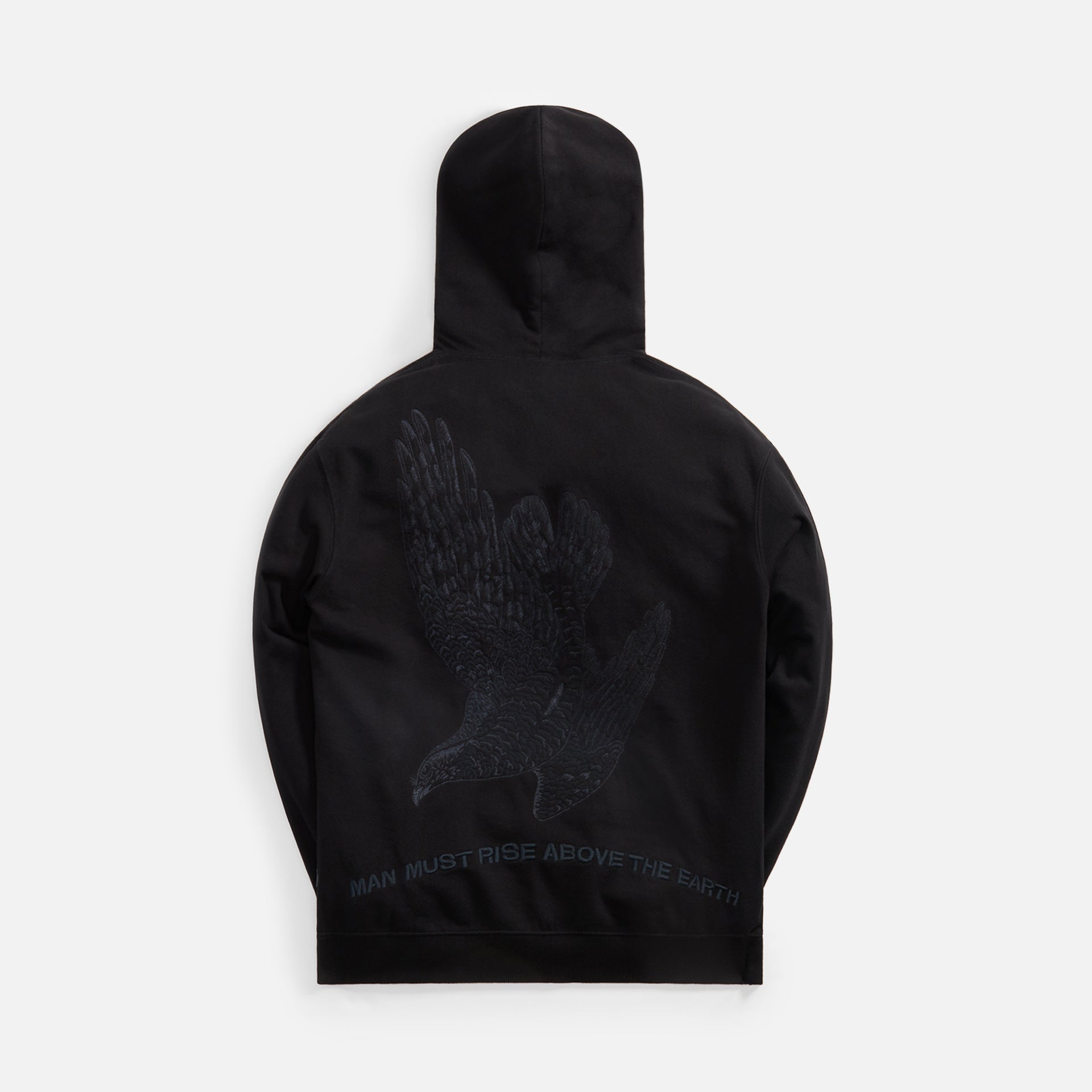 Maharishi Rise Above Embroidered Hoodie - Black