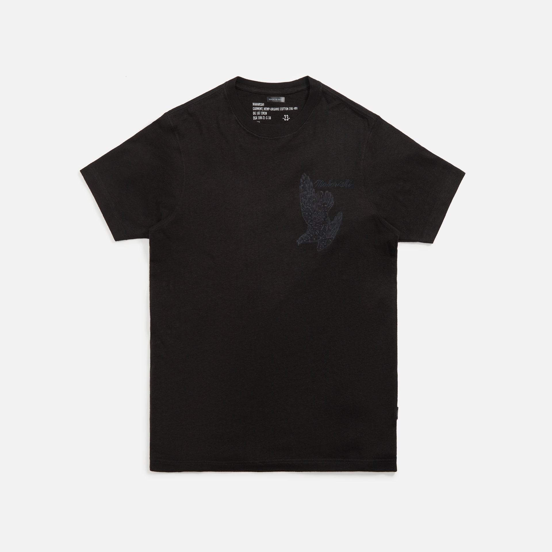 Maharishi Rise Above Embroidered Tee - Black