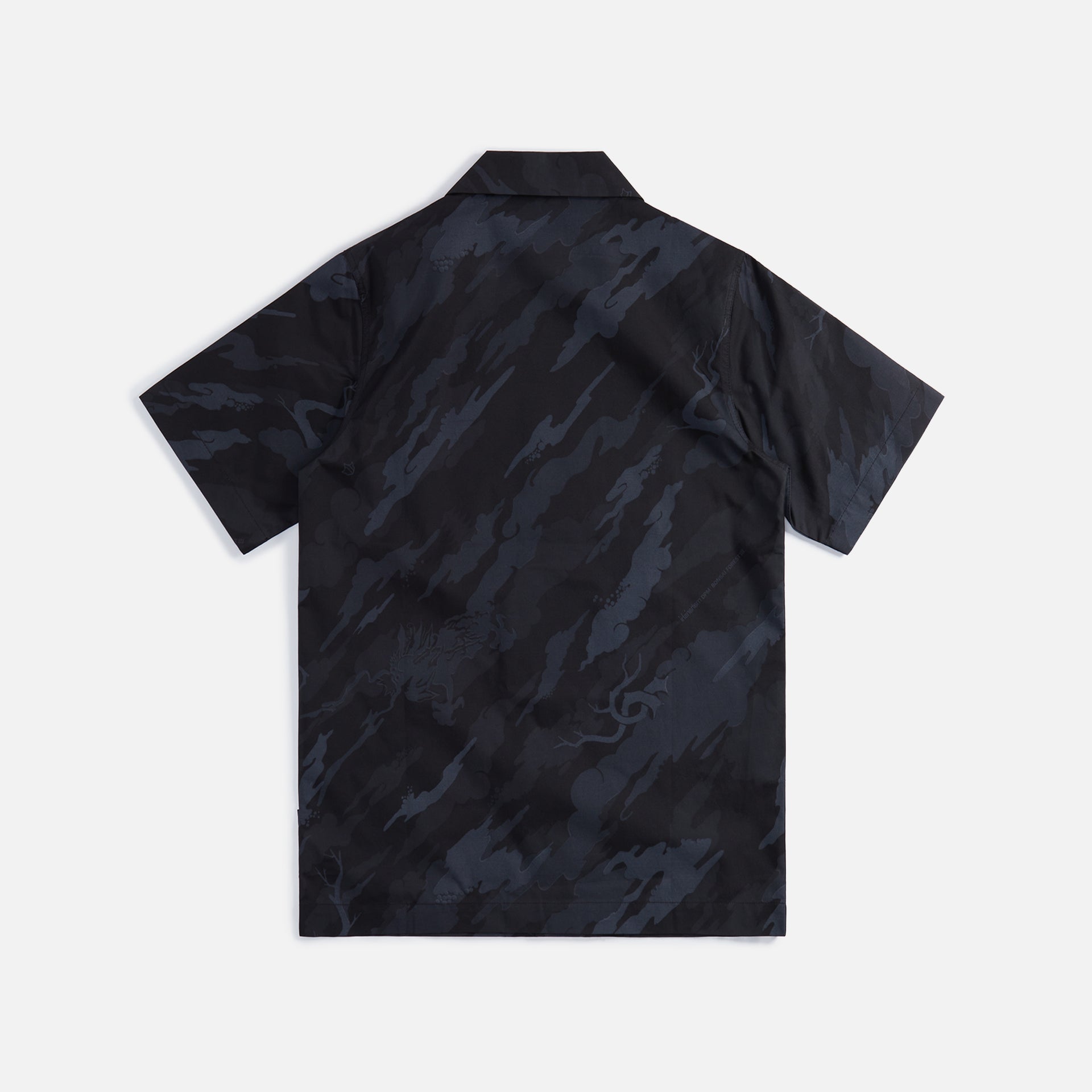 Maharishi Camo Camp Collar Shirt - Black