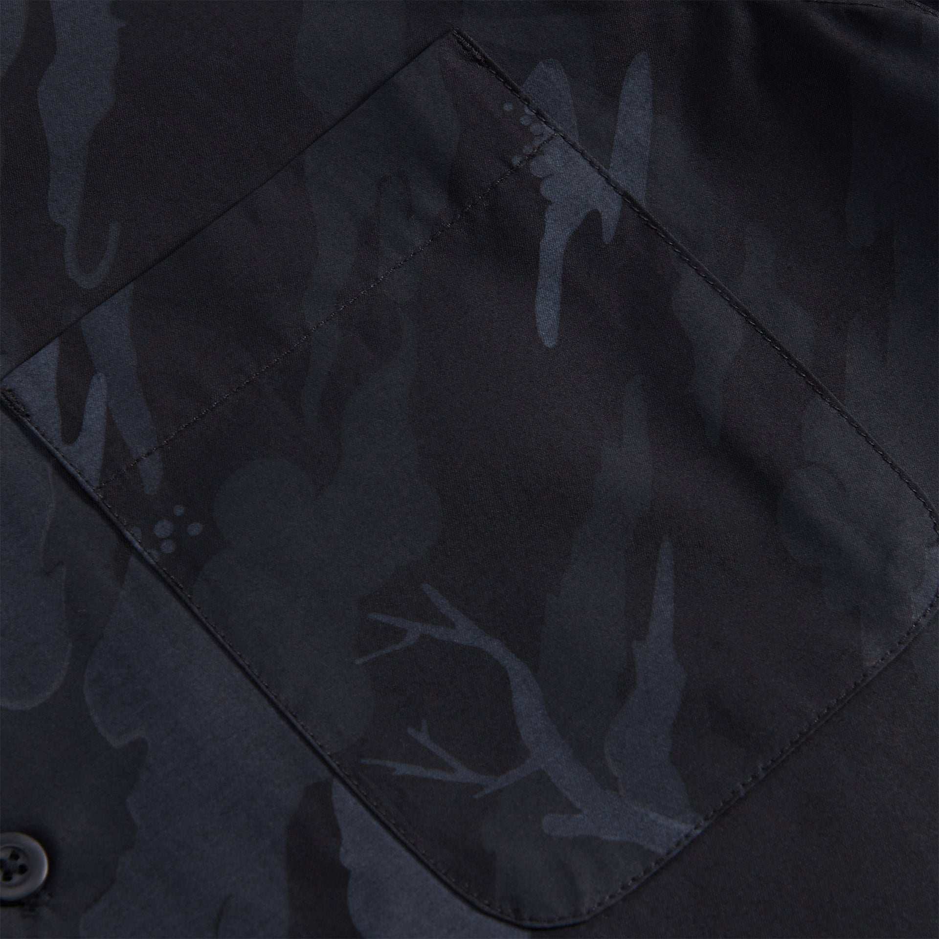 Maharishi Camo Camp Collar Shirt - Black