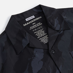 Maharishi Camo Camp Collar Shirt - Black