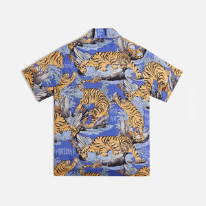 Maharishi Water Tiger Camp Collar Shirt - Blue