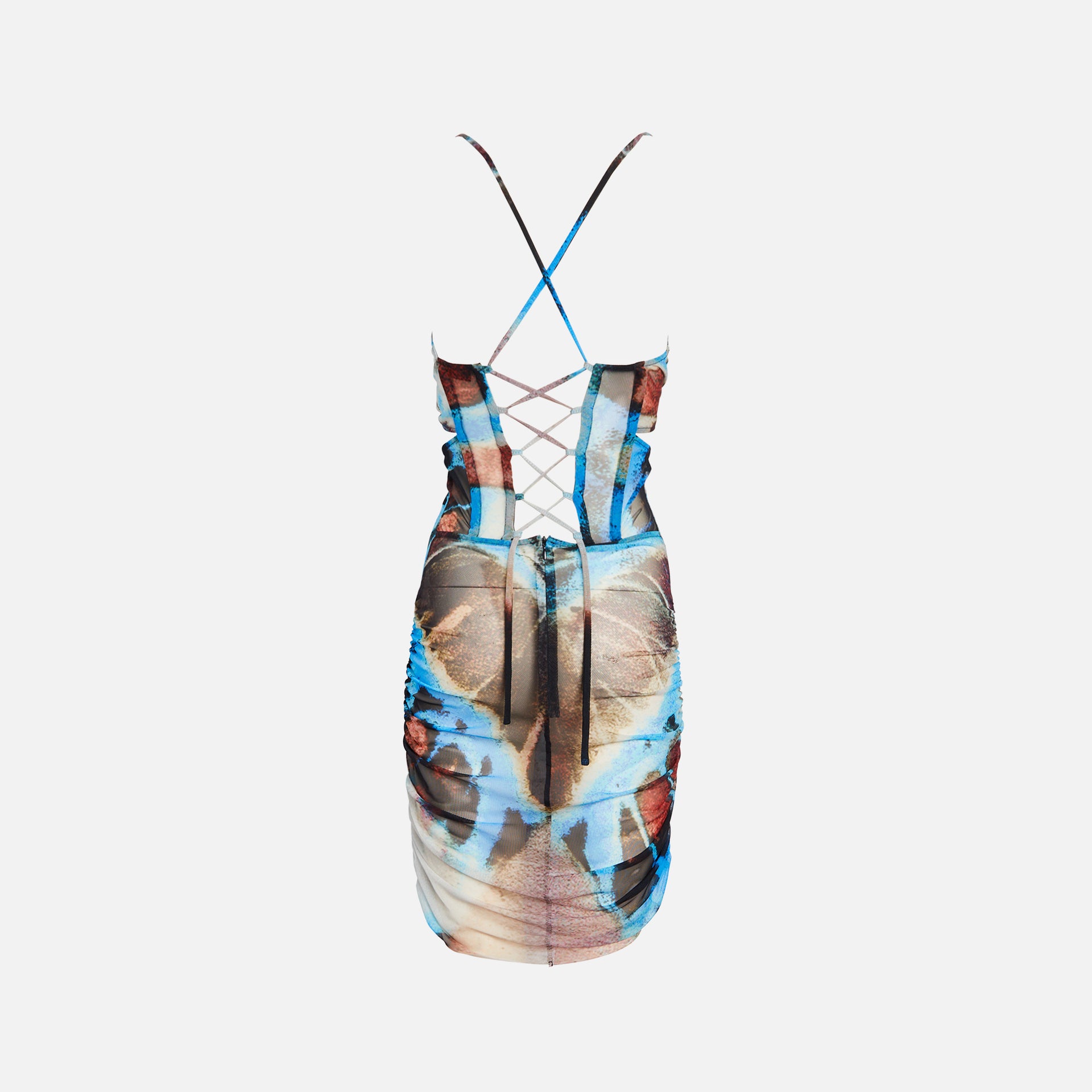 Misbhv Butterfly Boho Mini Dress - MLC Multi