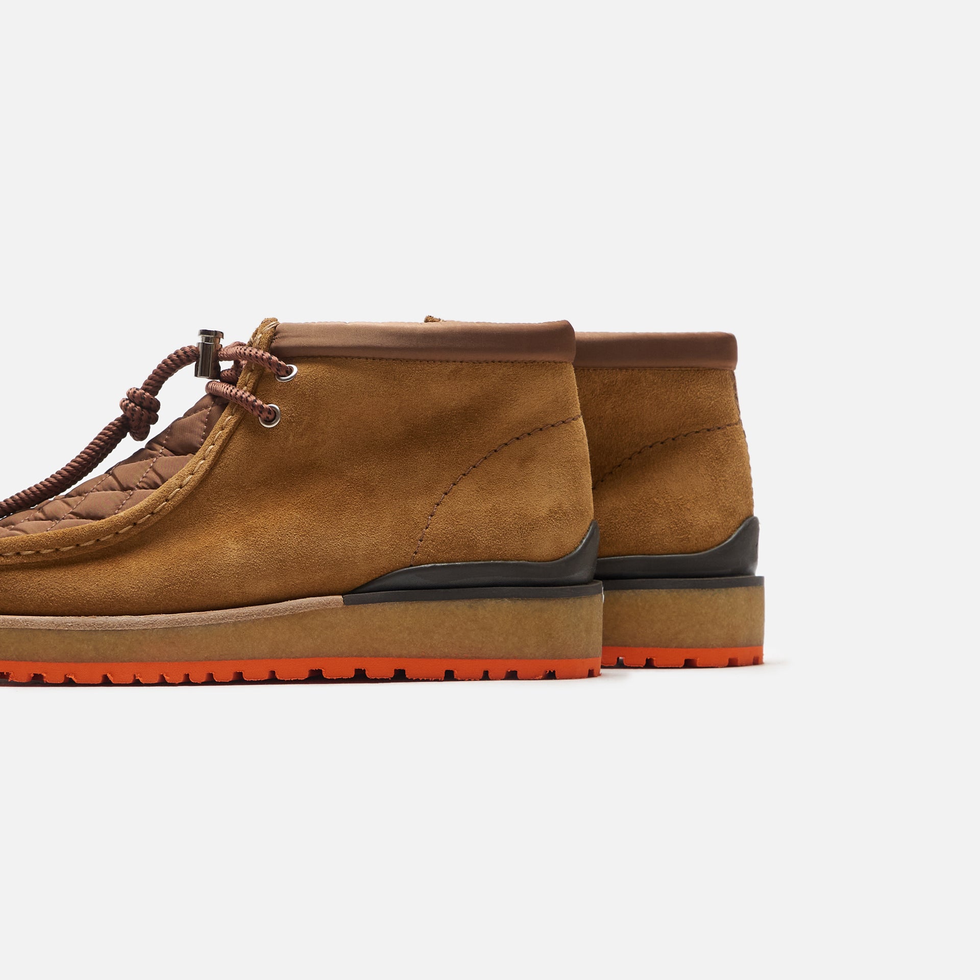 Moncler 1952 x Clarks Wallabee - Khaki / Orange