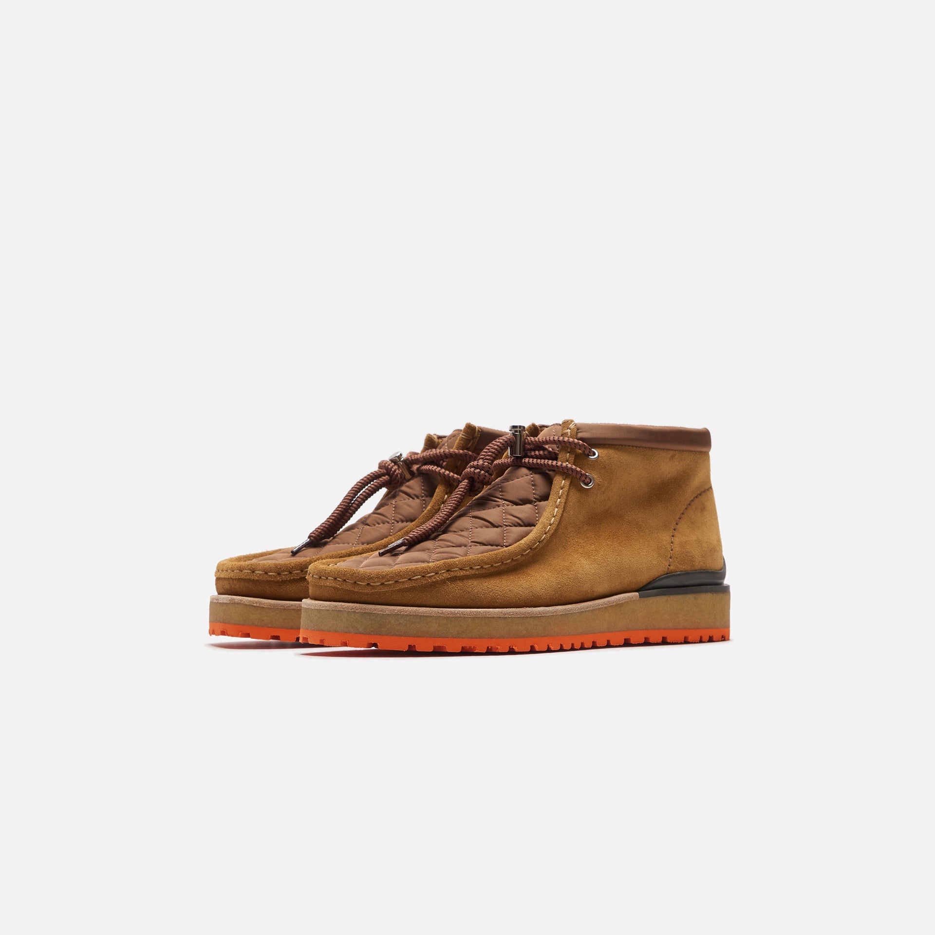 Moncler 1952 x Clarks Wallabee - Khaki / Orange