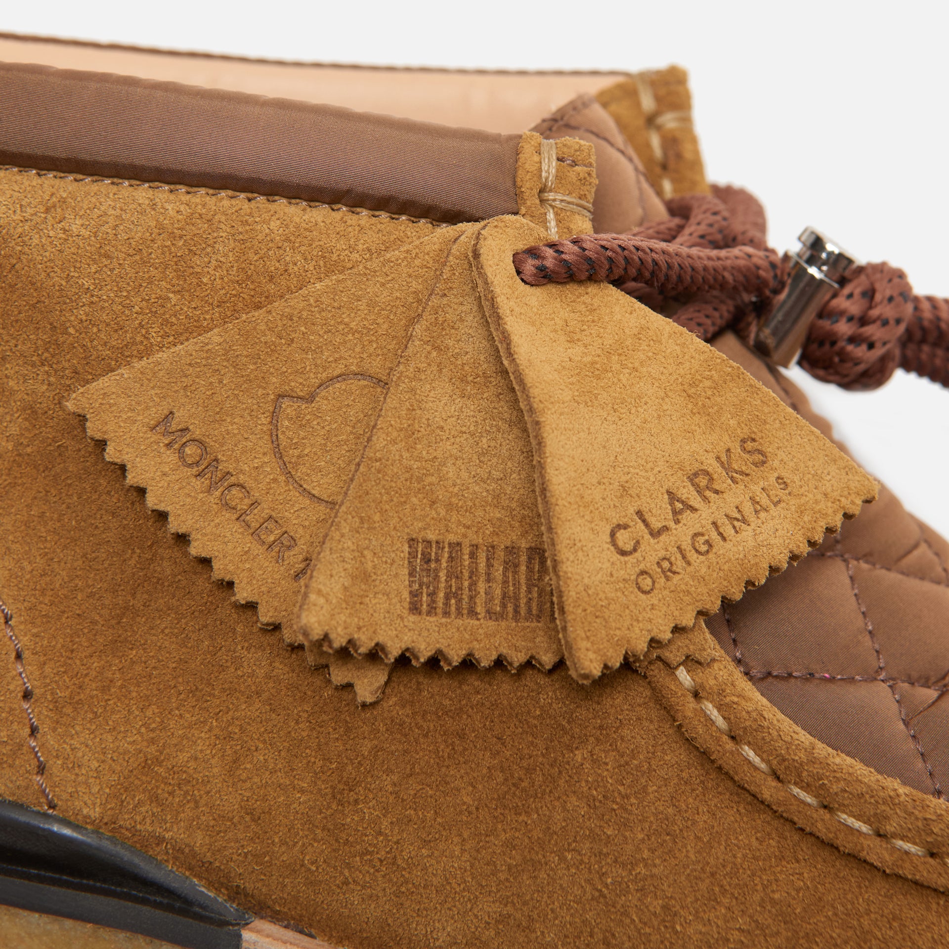 Moncler 1952 x Clarks Wallabee - Khaki / Orange
