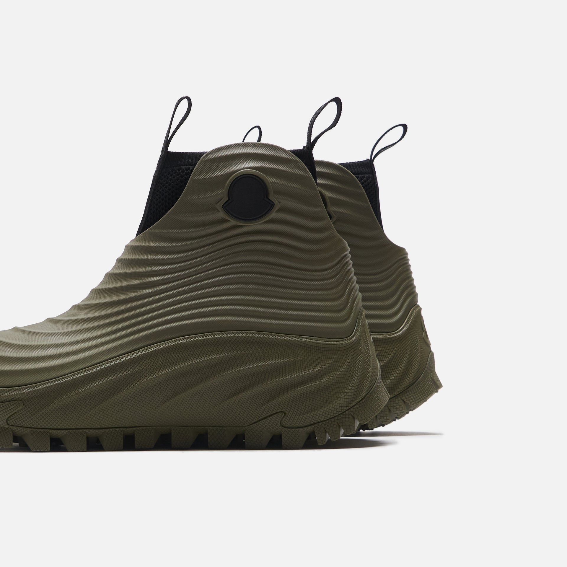 Moncler Acqua High Rain Boots - Military