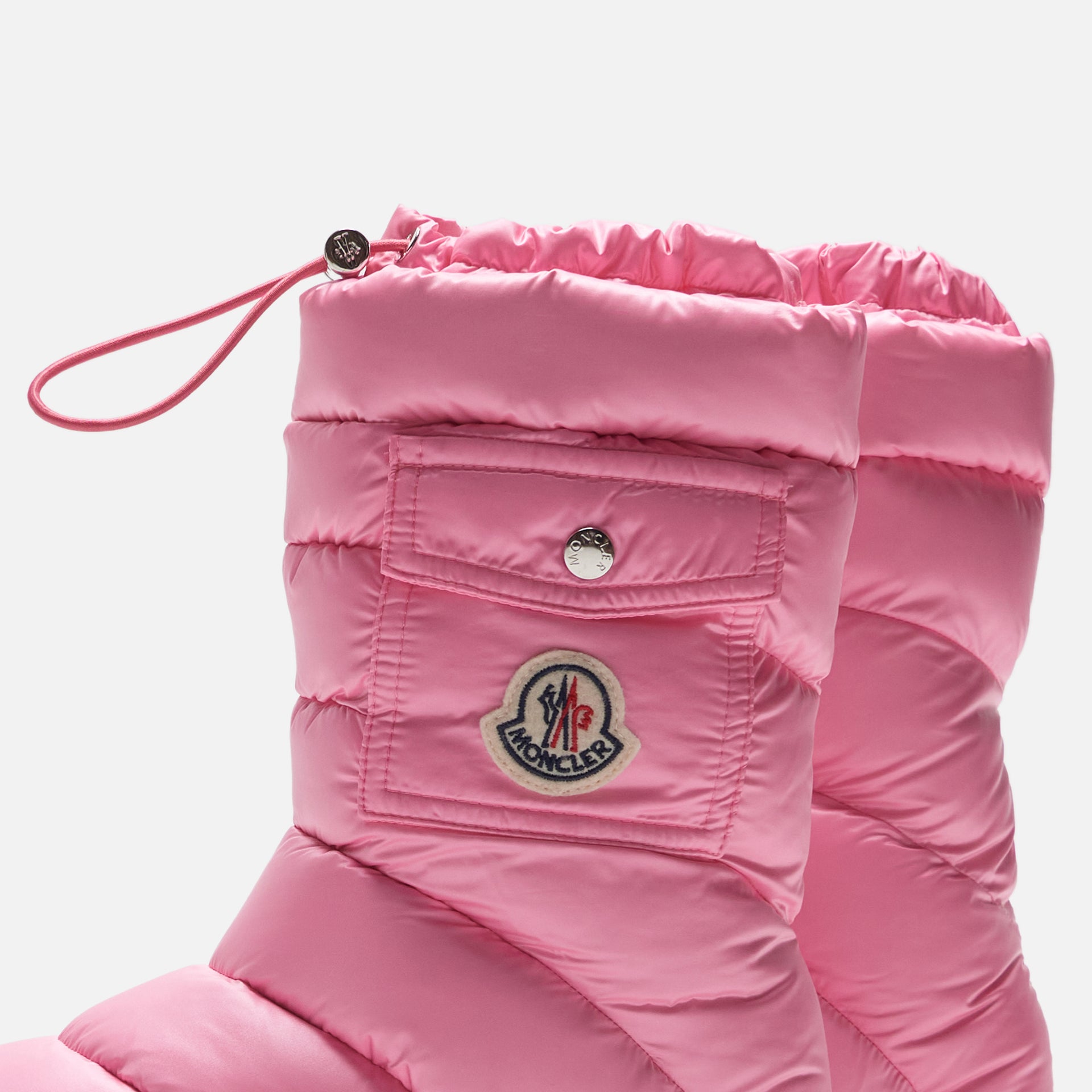 Moncler Gaia Pocket Mid Snow Boots - Pink