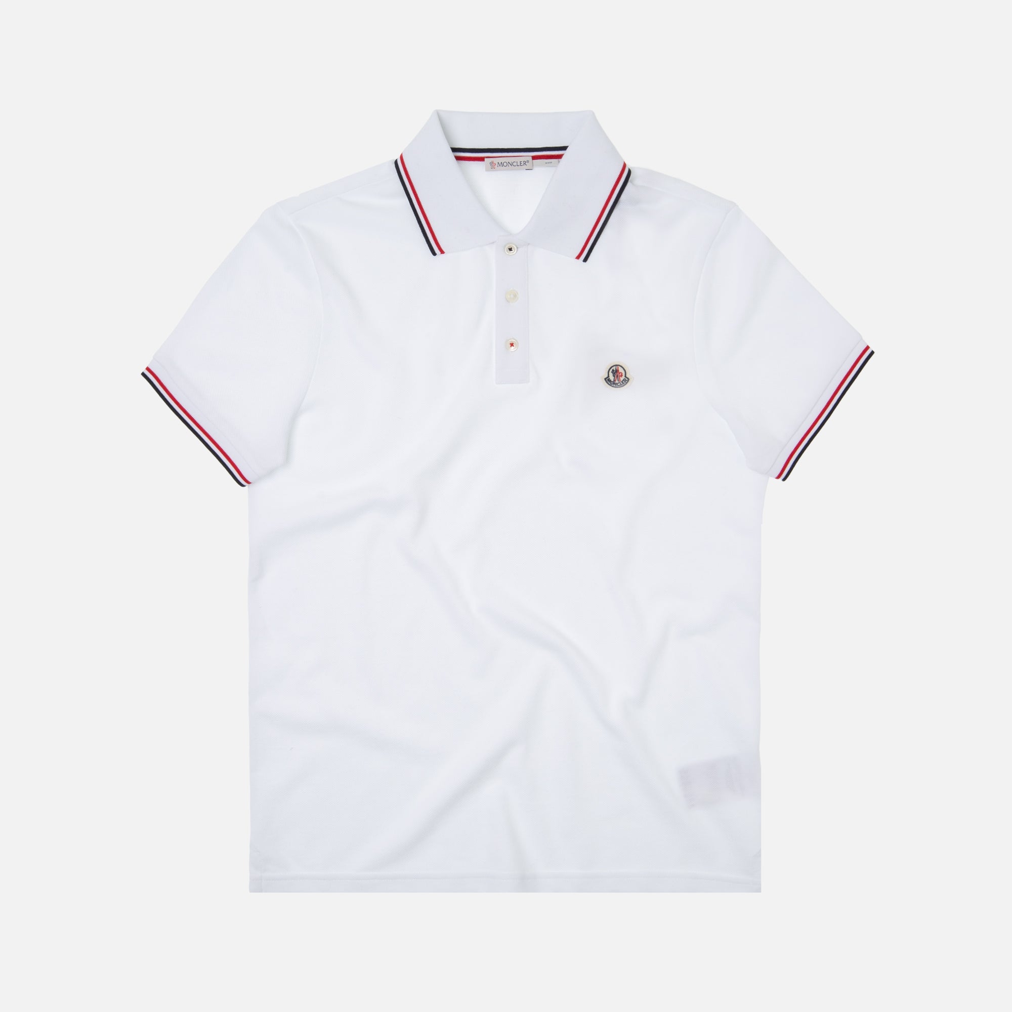 MAGLIA POLO MANICA CORTA モンクレール Moncler Maglia Polo Manica Corta - White – Kith