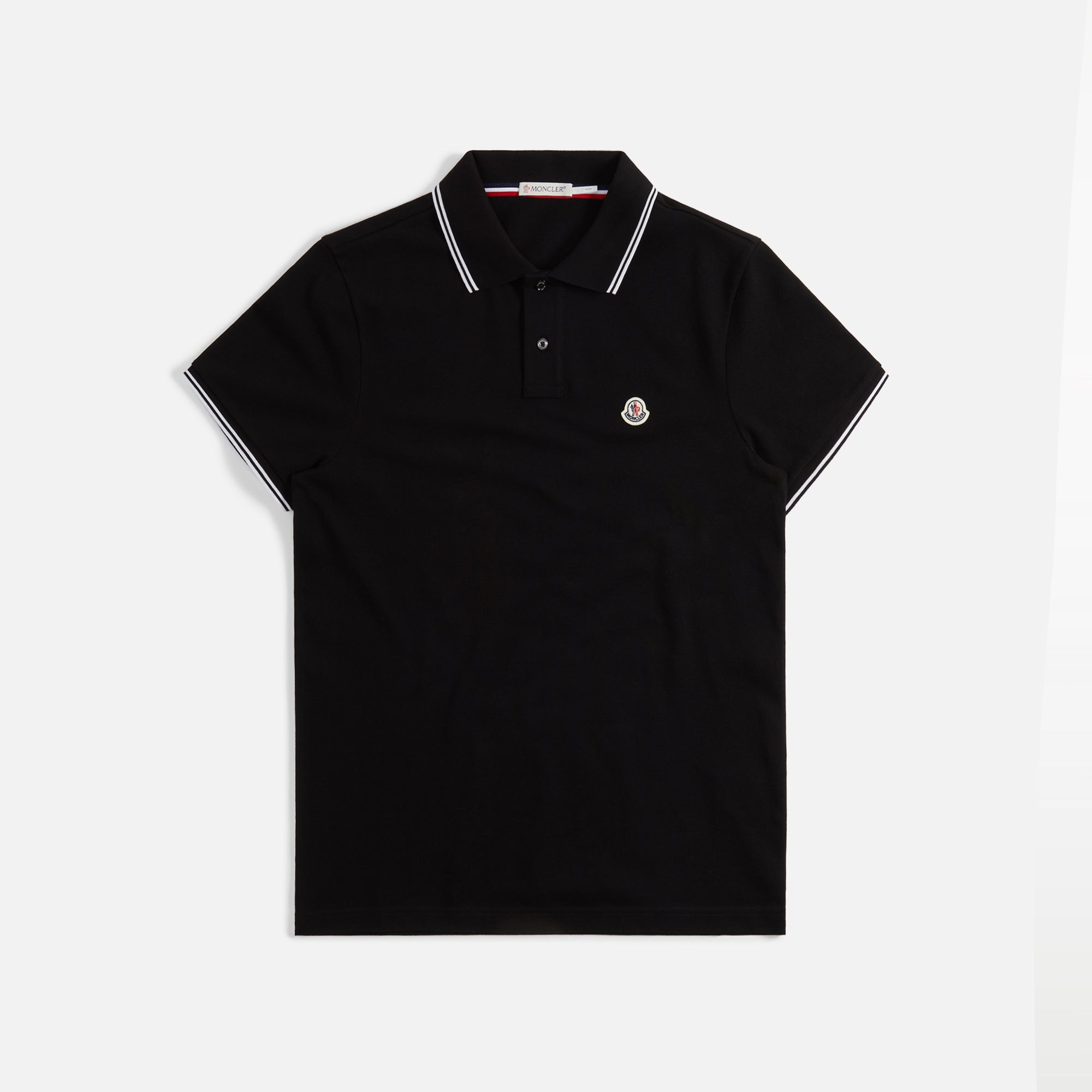 Moncler Short Sleeve Polo Shirt - Black – Kith