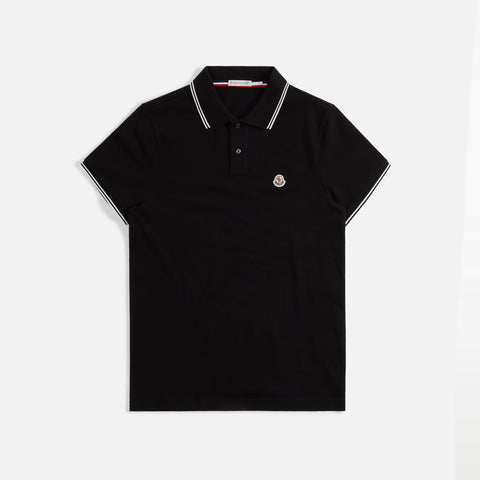 Moncler Short Sleeve Polo Shirt - Black