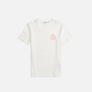 Moncler Tee with Stamp Logo - Natural