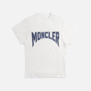 Moncler Curved Logo Tee - White