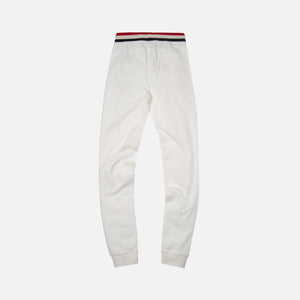 Moncler Pantalone w/ Striped Waistband - White