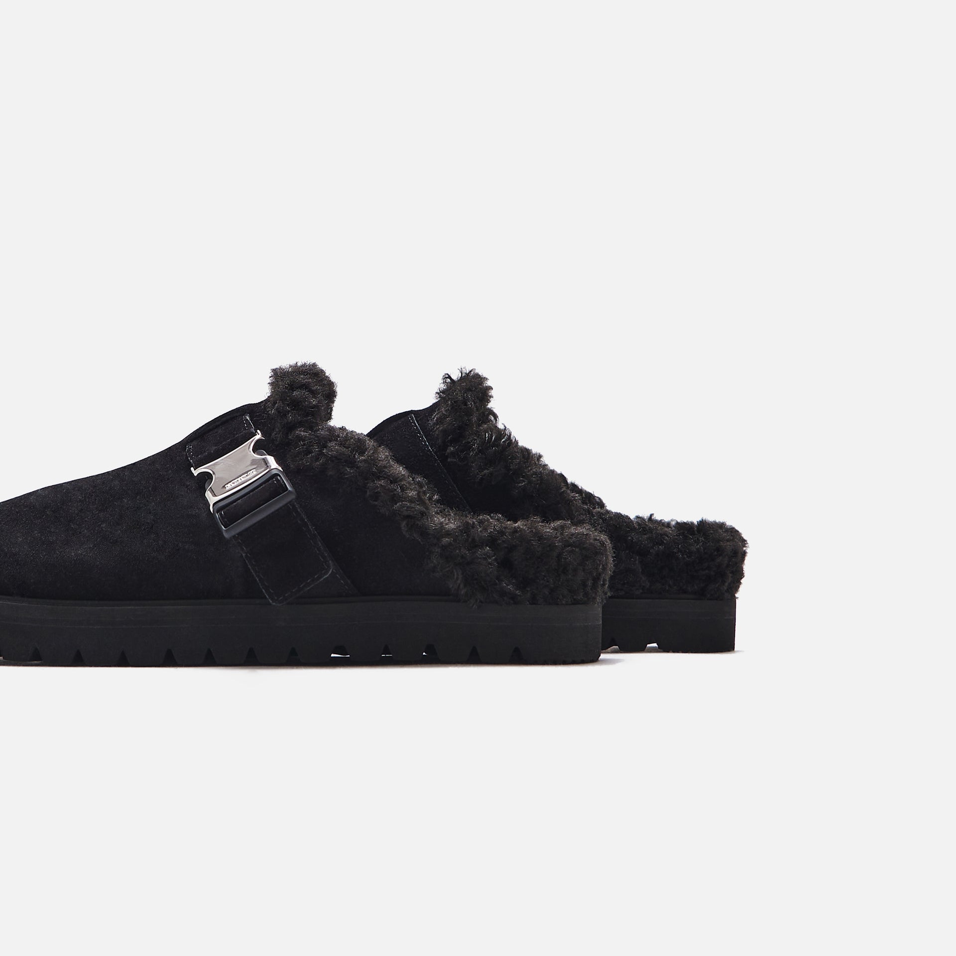 Moncler Mon Mule Slide Shoes - Black