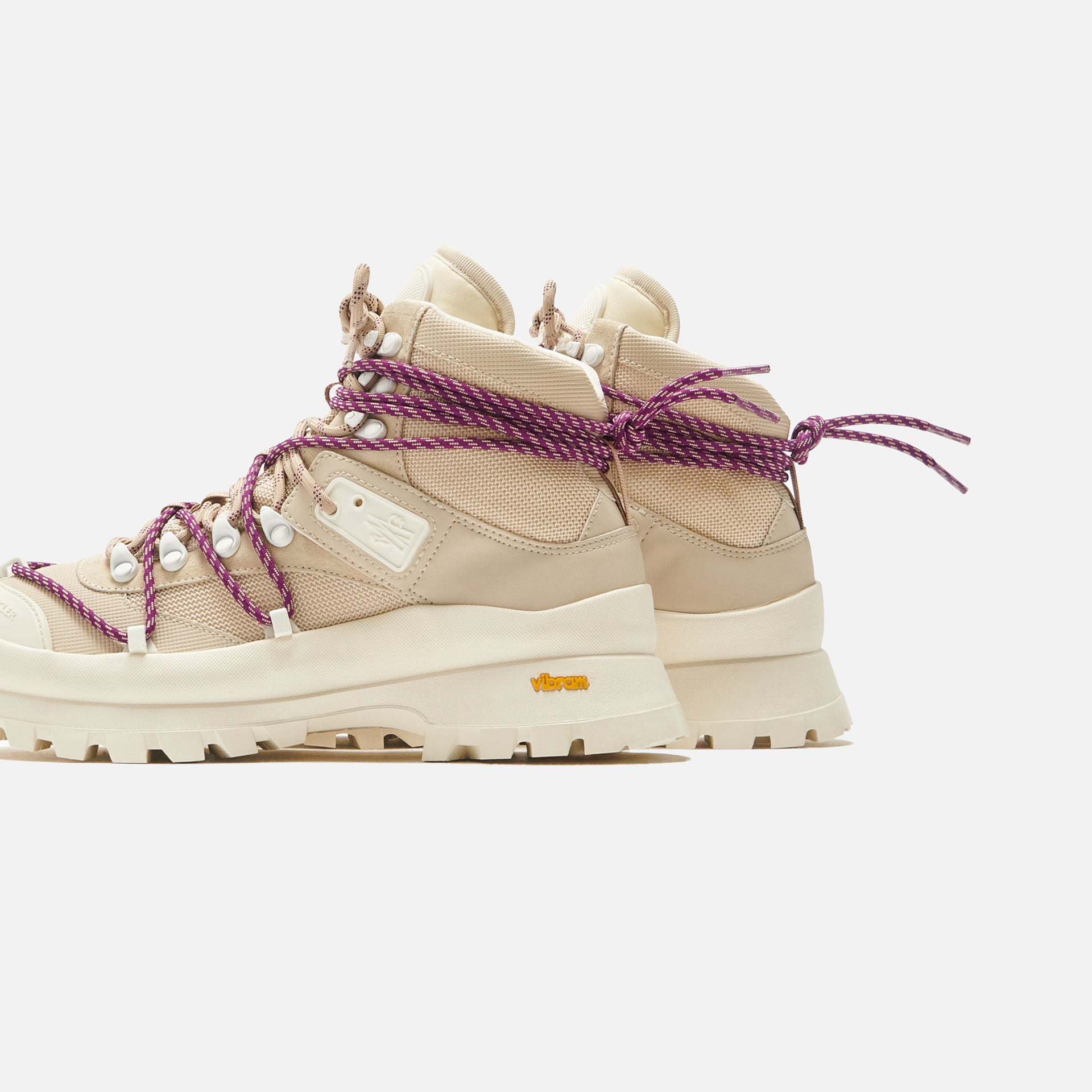 Moncler Glacier Hiking Boot - White / Blush