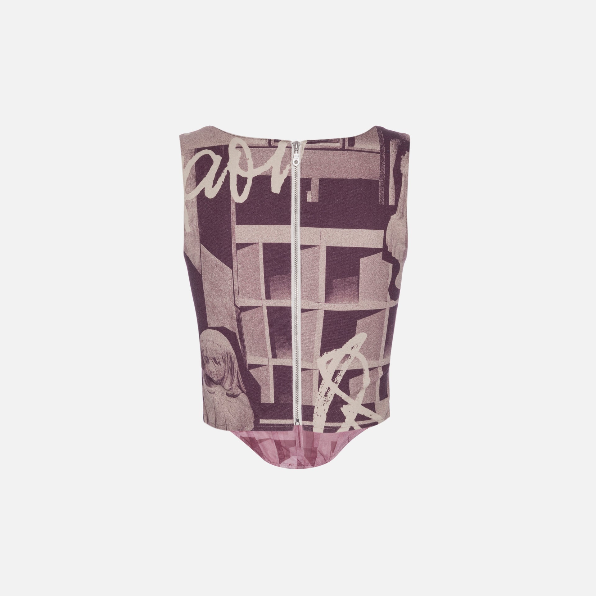 Miaou Campbell Corset - Stone Mauve