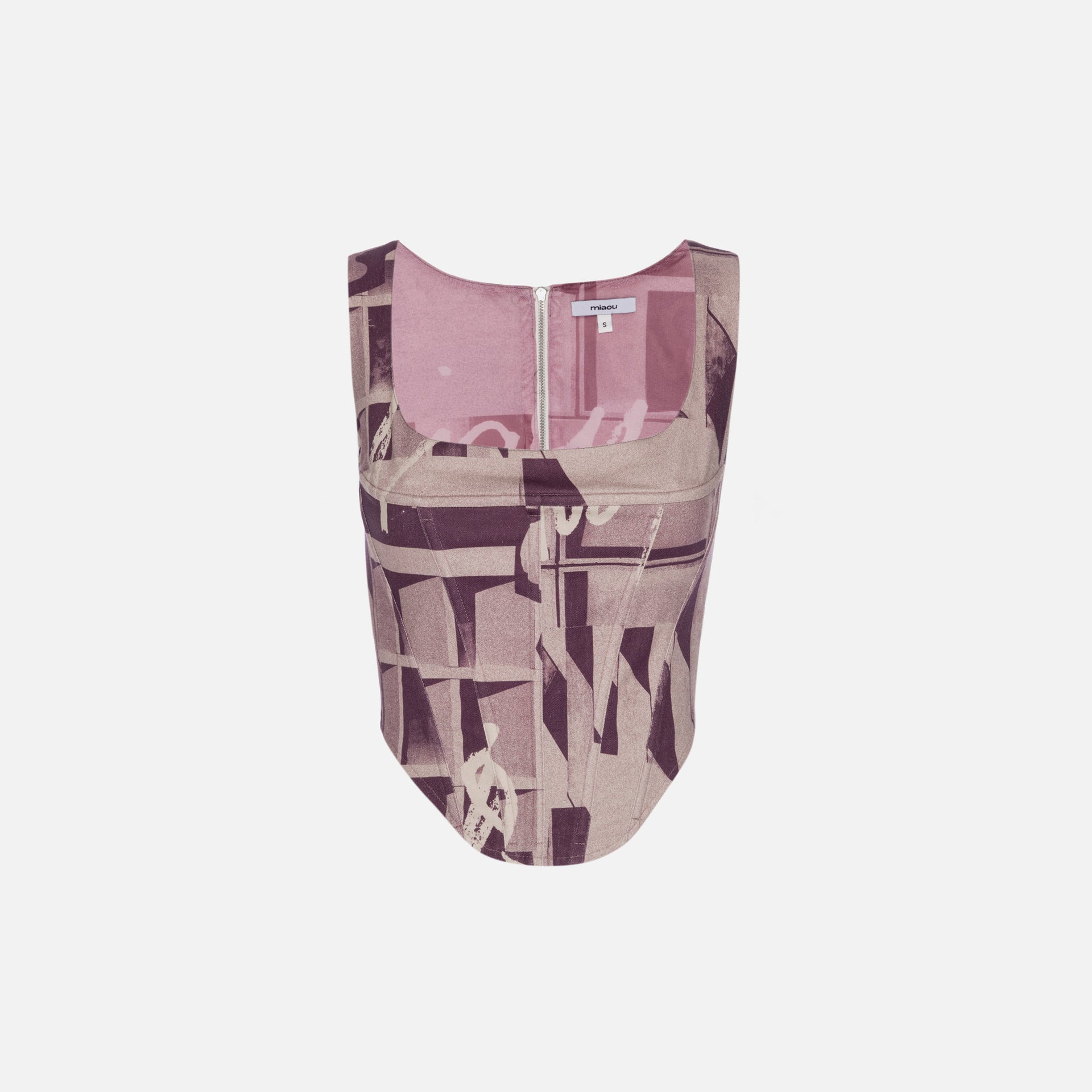 Miaou Campbell Corset - Stone Mauve