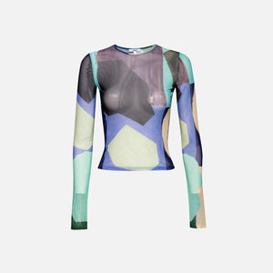 Miaou Long Sleeve Tee - Abstraction