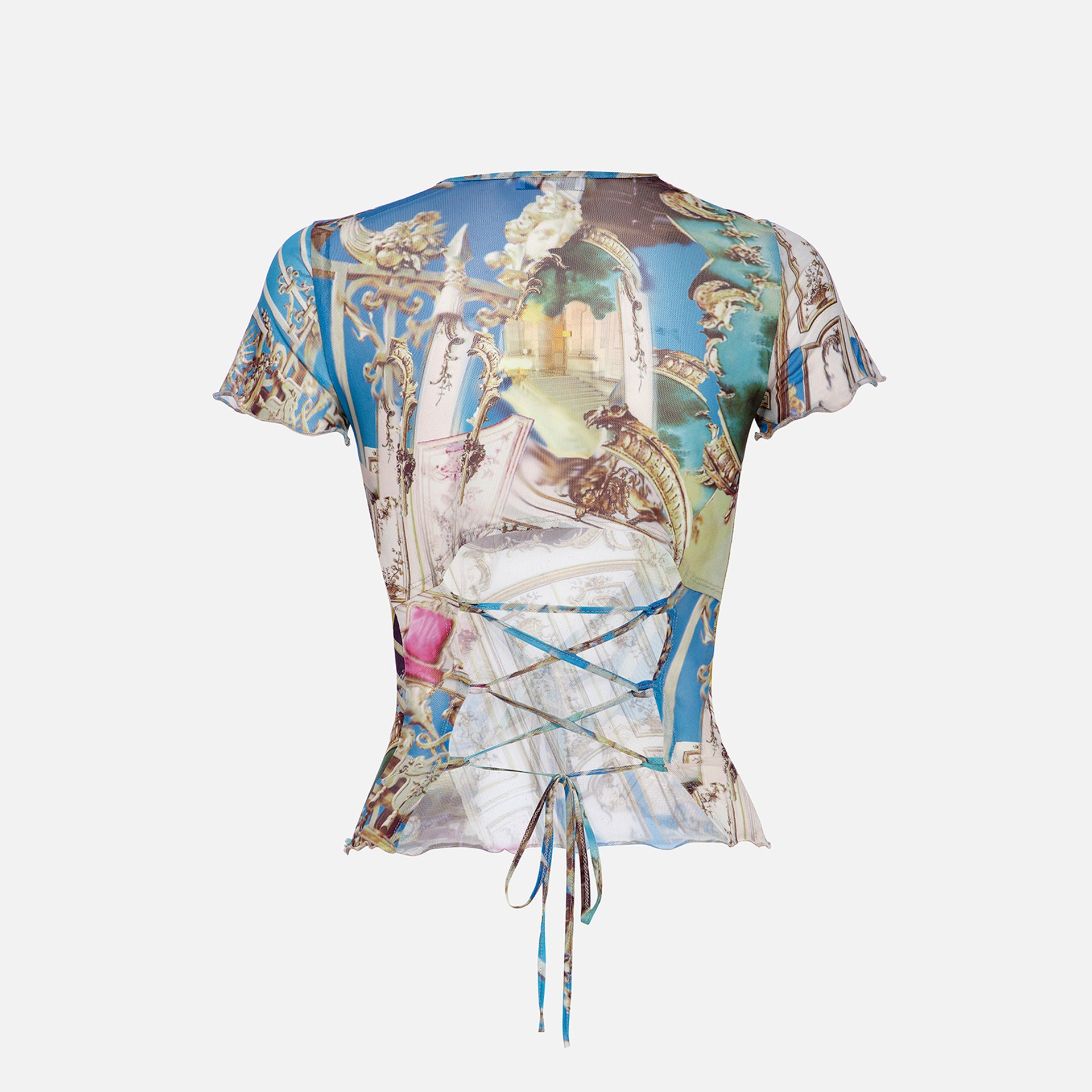 Miaou Lace Back Tee - Baroque
