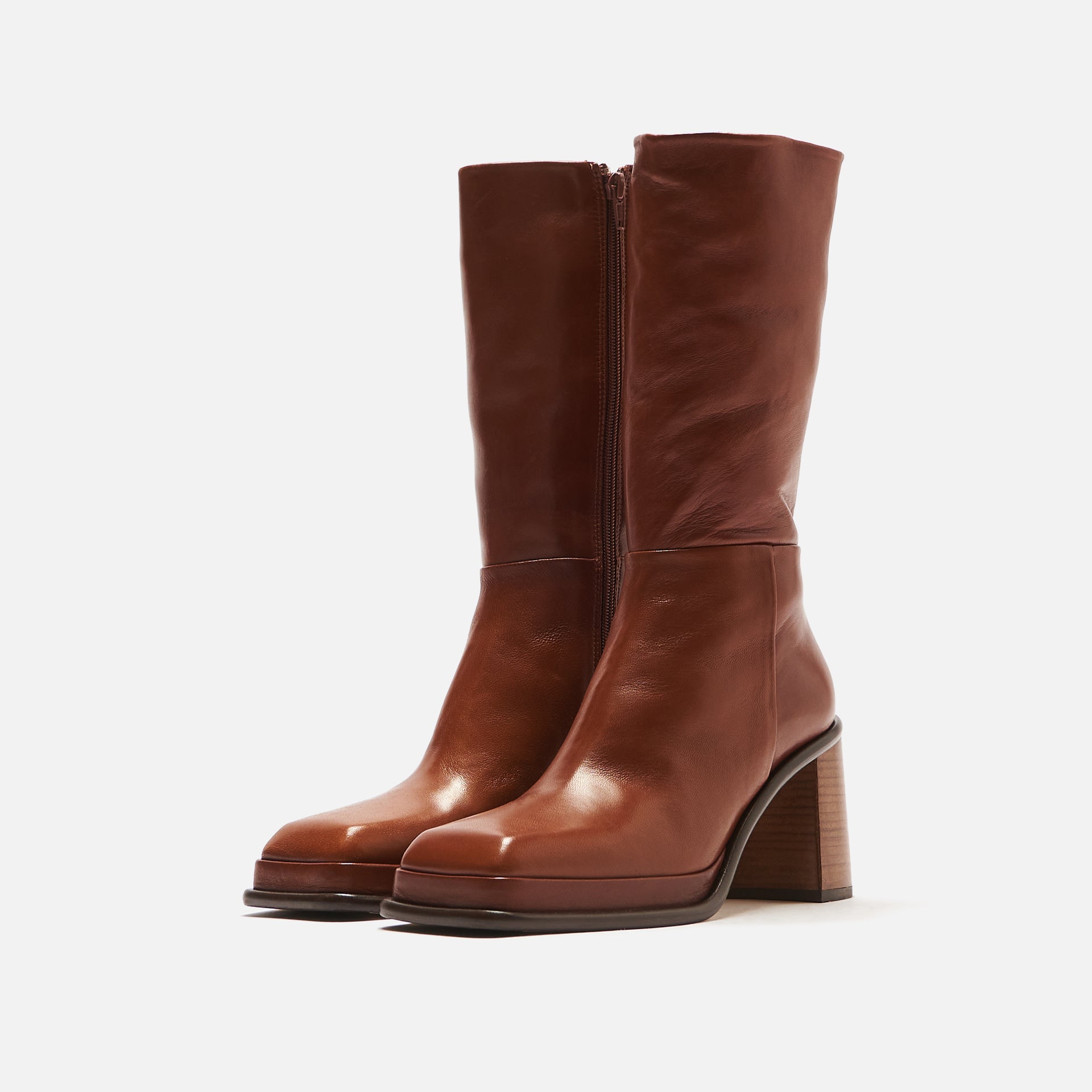Miista WMNS Abril Cork Leather Boots