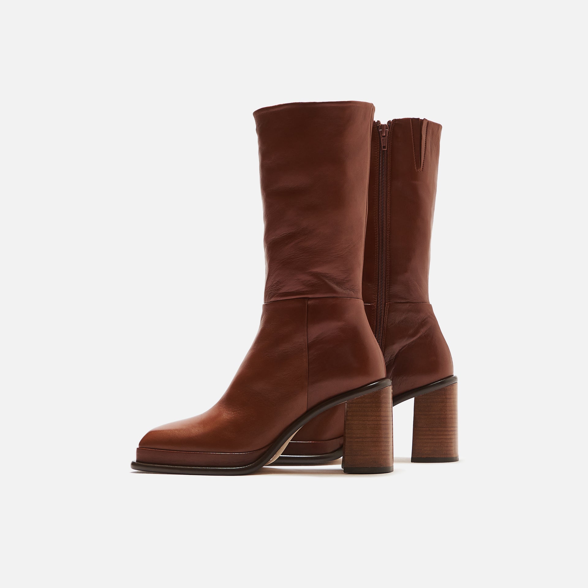 Miista WMNS Abril Cork Leather Boots