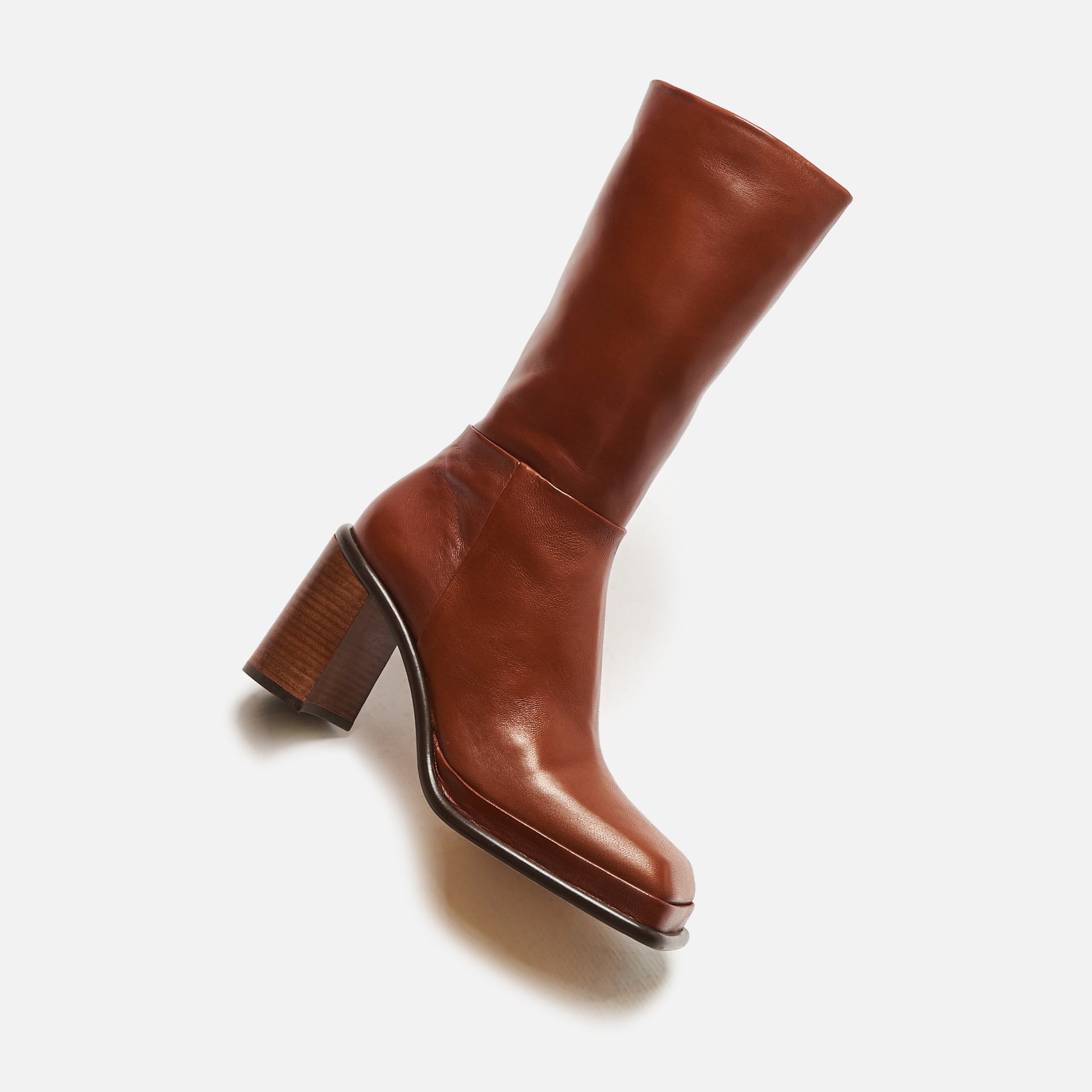 Miista WMNS Abril Cork Leather Boots