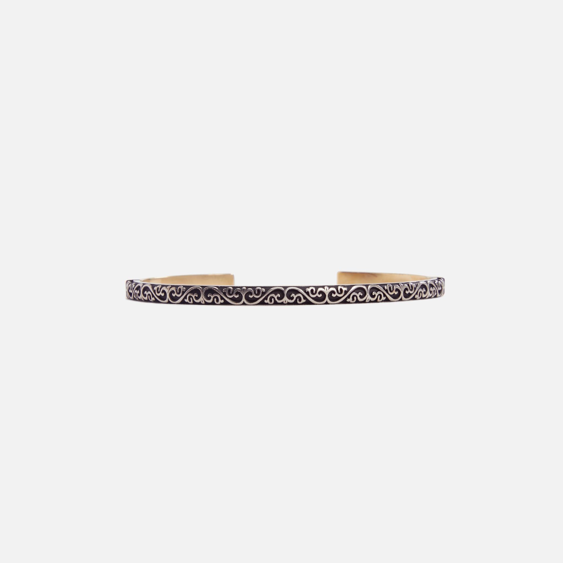 Margiela Ornate Cuff Bracelet - Yellow / Gold