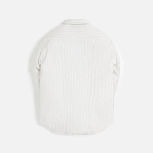 Margiela Oversized Striped Shirt - White