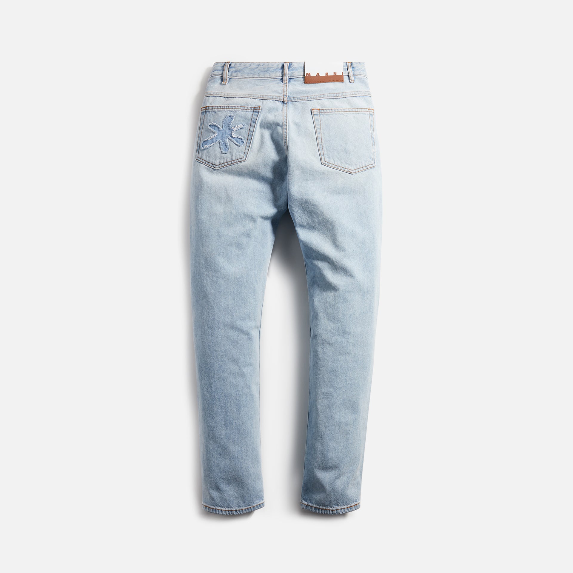 Marni 5 Pocket Bleached Denim Daisy Pant - Arctic