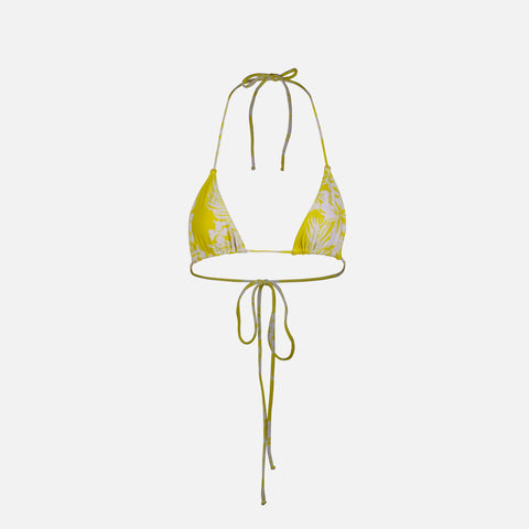 Melissa Simone Triangle Top - Yellow / White