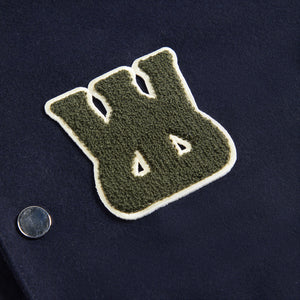 Wales Bonner Ascend Varsity Jacket - Navy / Ivory