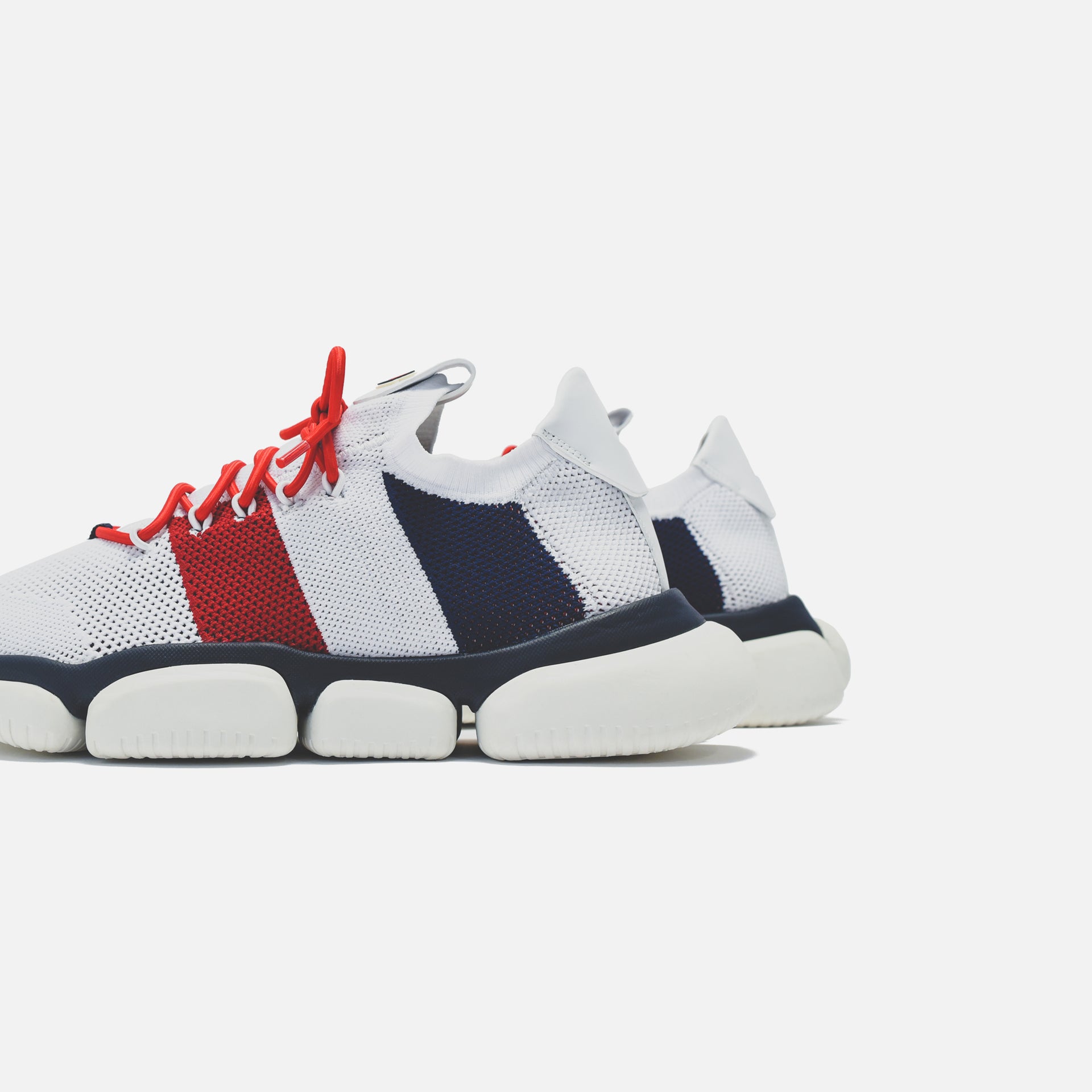 Moncler The Bubble Sneaker - White / Blue / Red