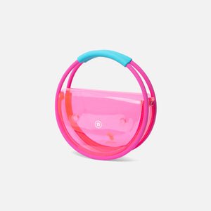 Nana-Nana Hoop PVC Bag Medium - Miami Heat Pink