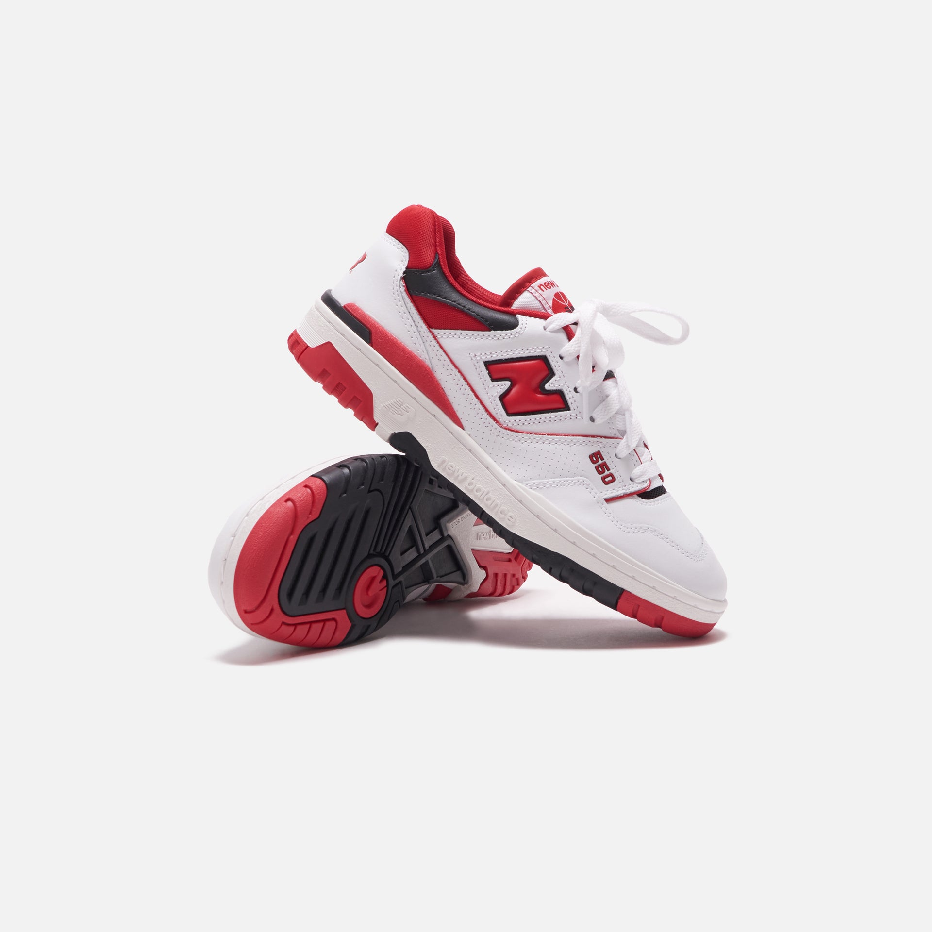 New Balance 550 - White / Team Red