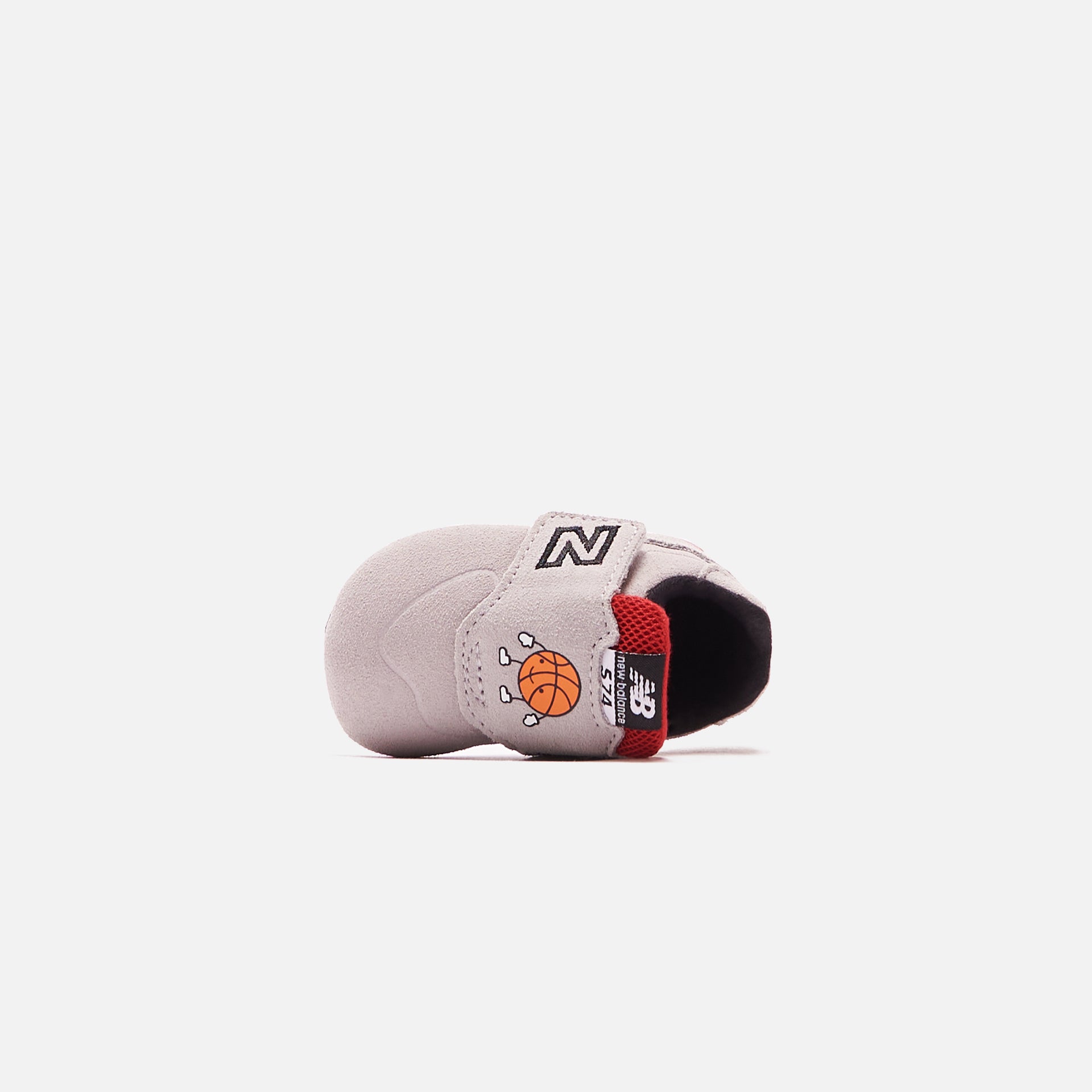 New Balance 574 Crib - Rain Cloud / Team Red