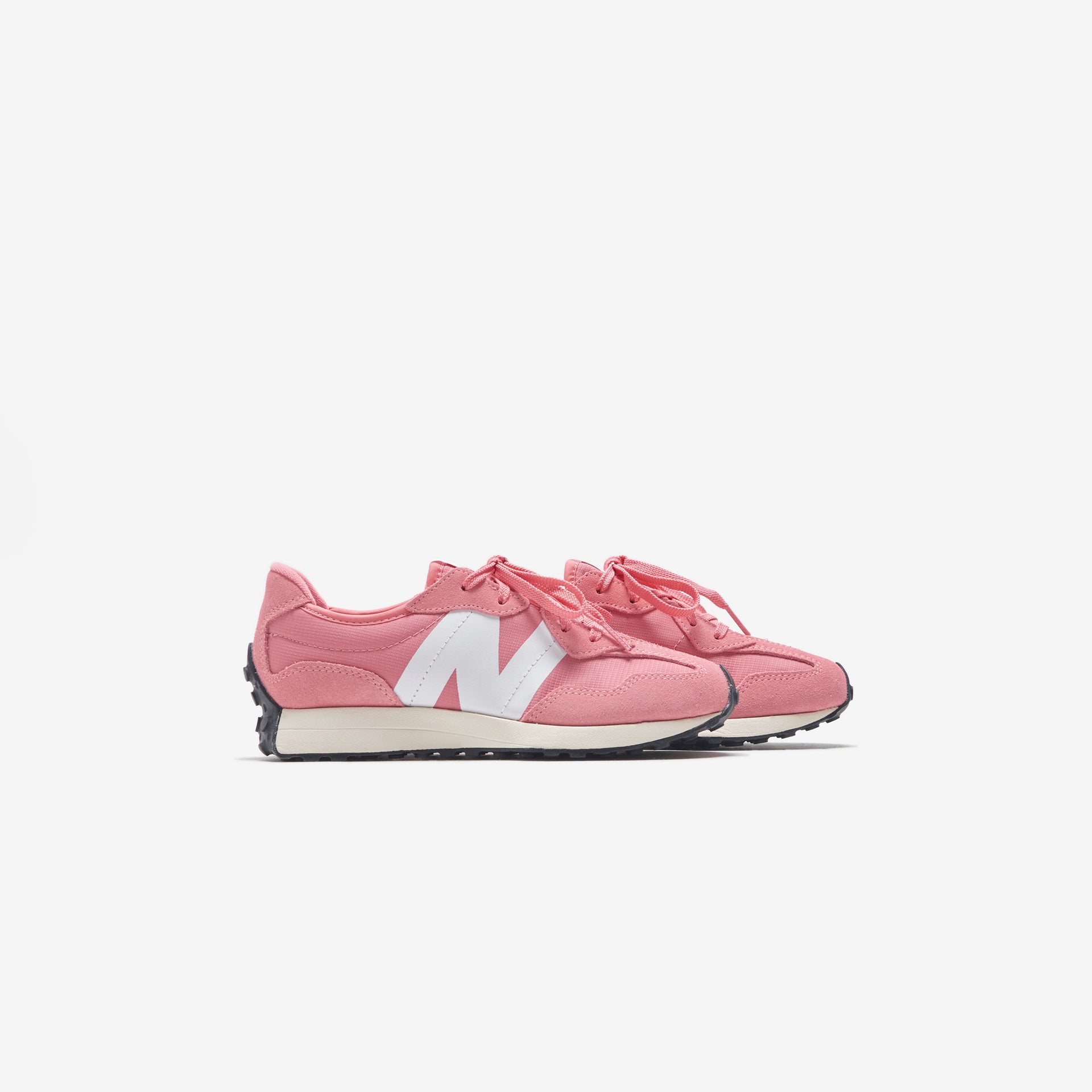 New Balance Grade School 327 Natural - Pink / White