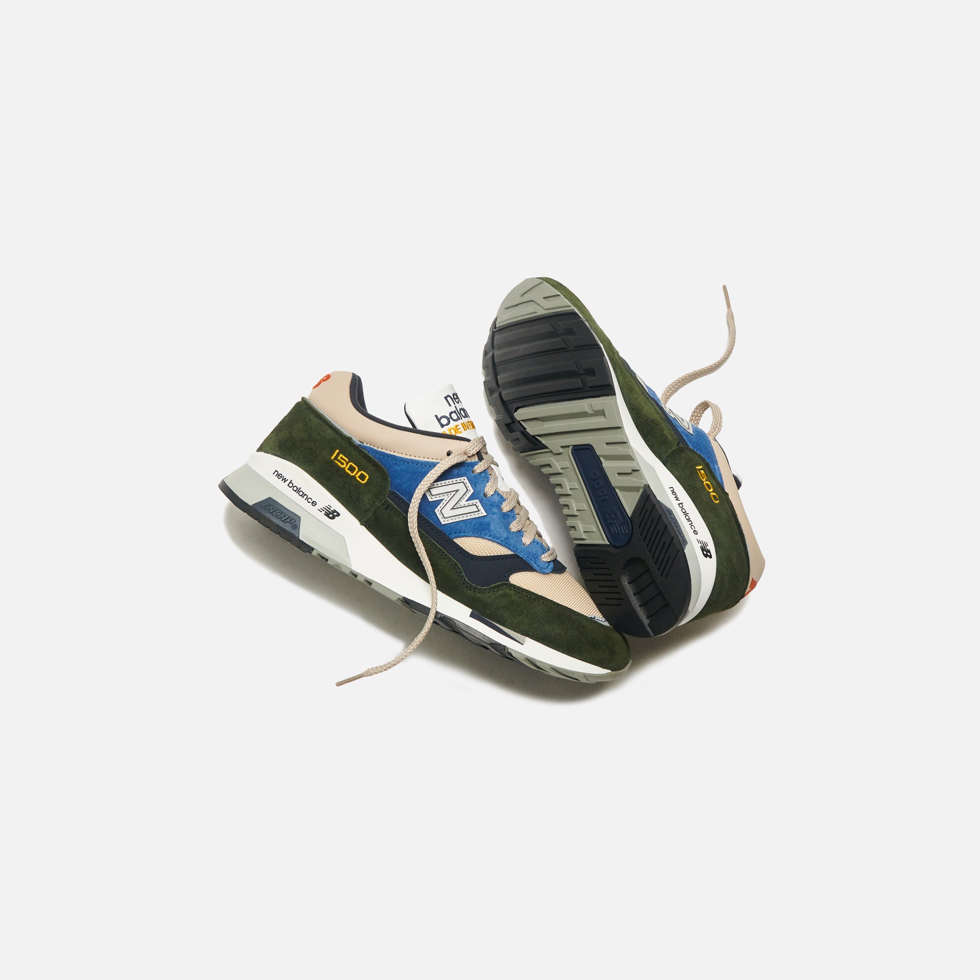 New Balance Made in UK 1500 - Khaki / Sand / Blue / Yellow