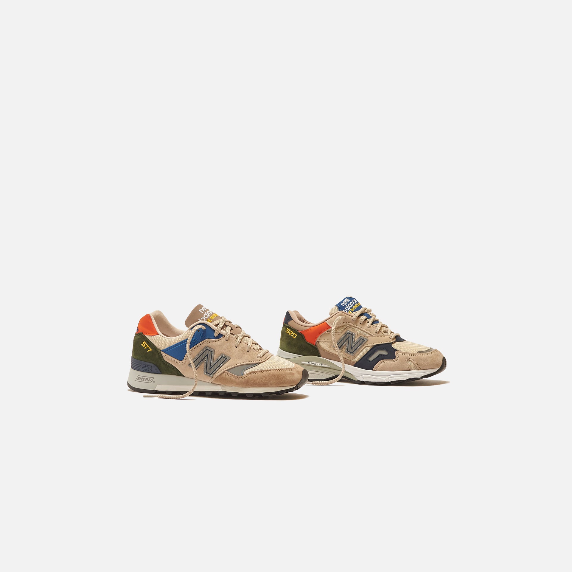 New Balance Made in UK 577 - Sand / Fungi / Blue / Orange