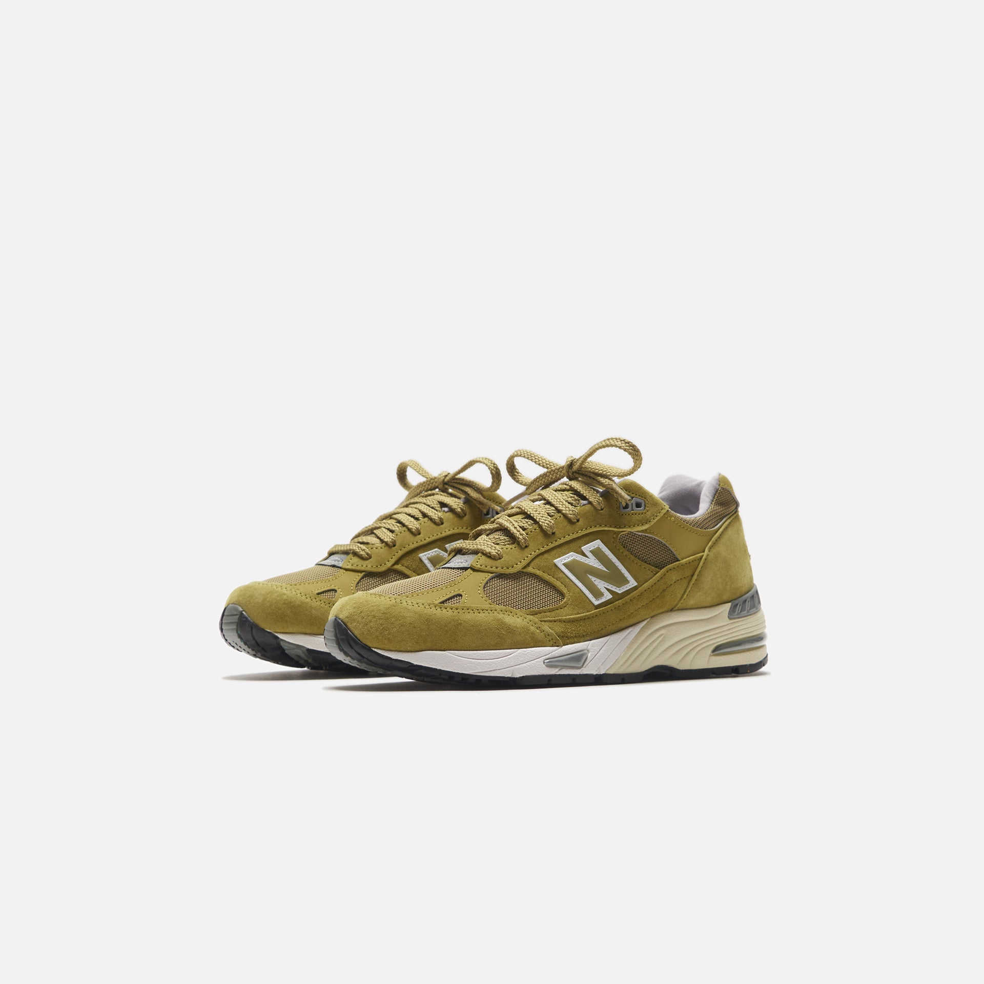 New Balance Made in UK 991 - Green Moss / Cloud Cream / White