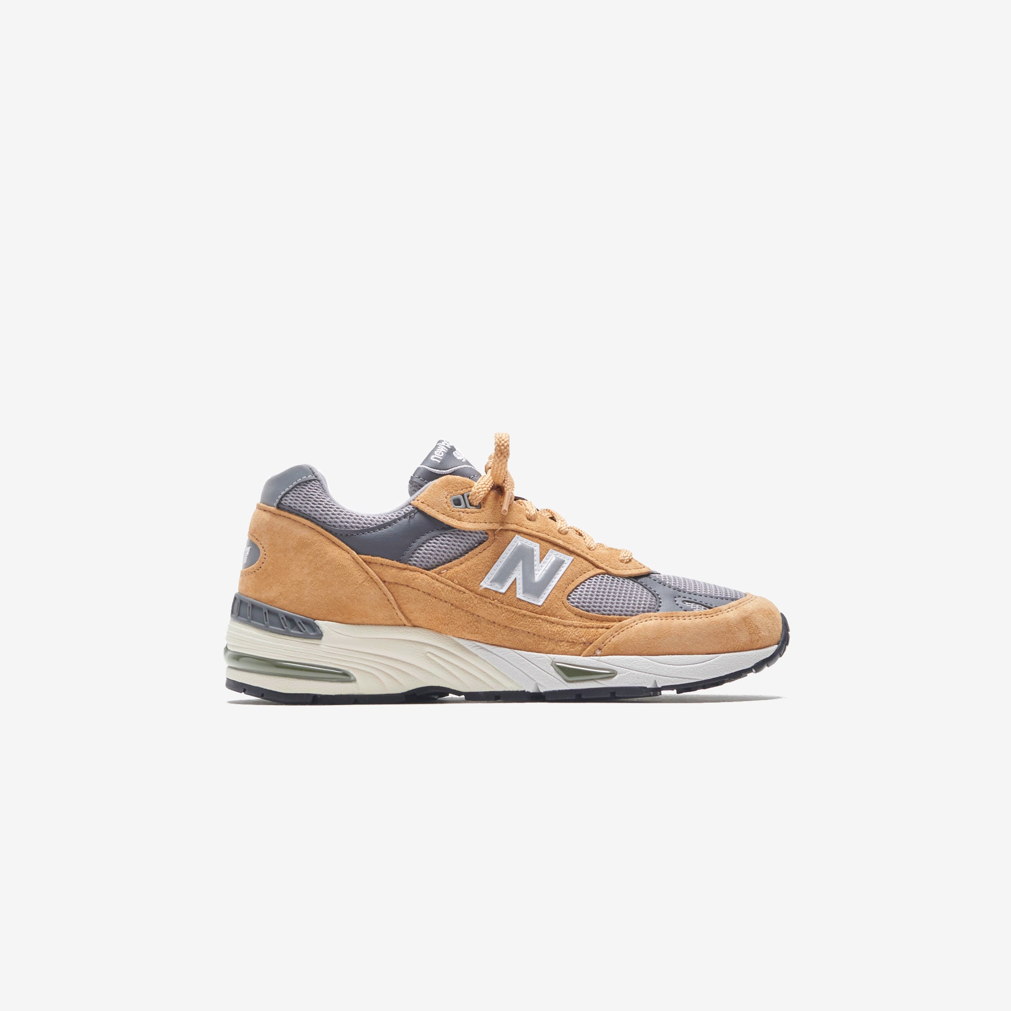 New Balance Made in UK 991 - Tan / Grey / Dark Grey – Kith