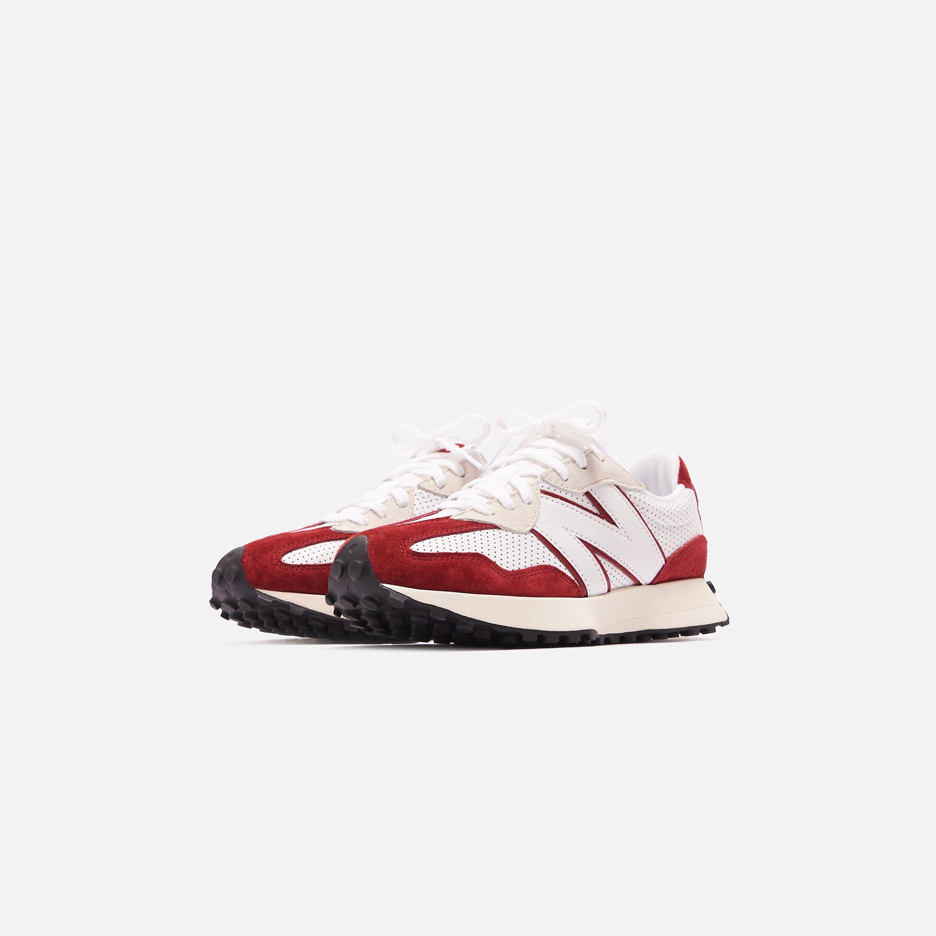 New Balance 327 - White / Scarlet