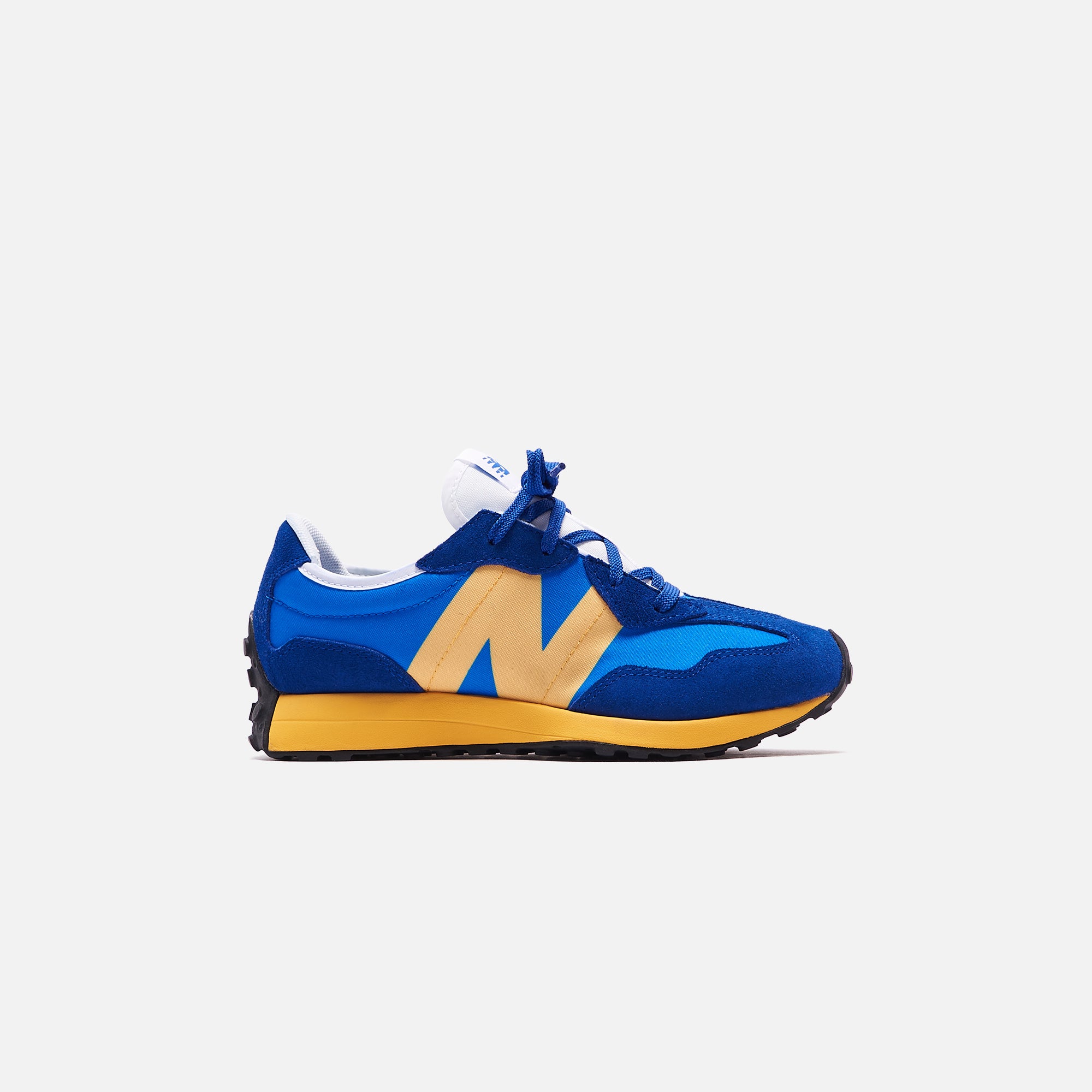 New balance blue yellow best sale