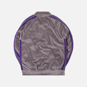 Needles Rib Collar Track Jacket C/PE Velour - Gray