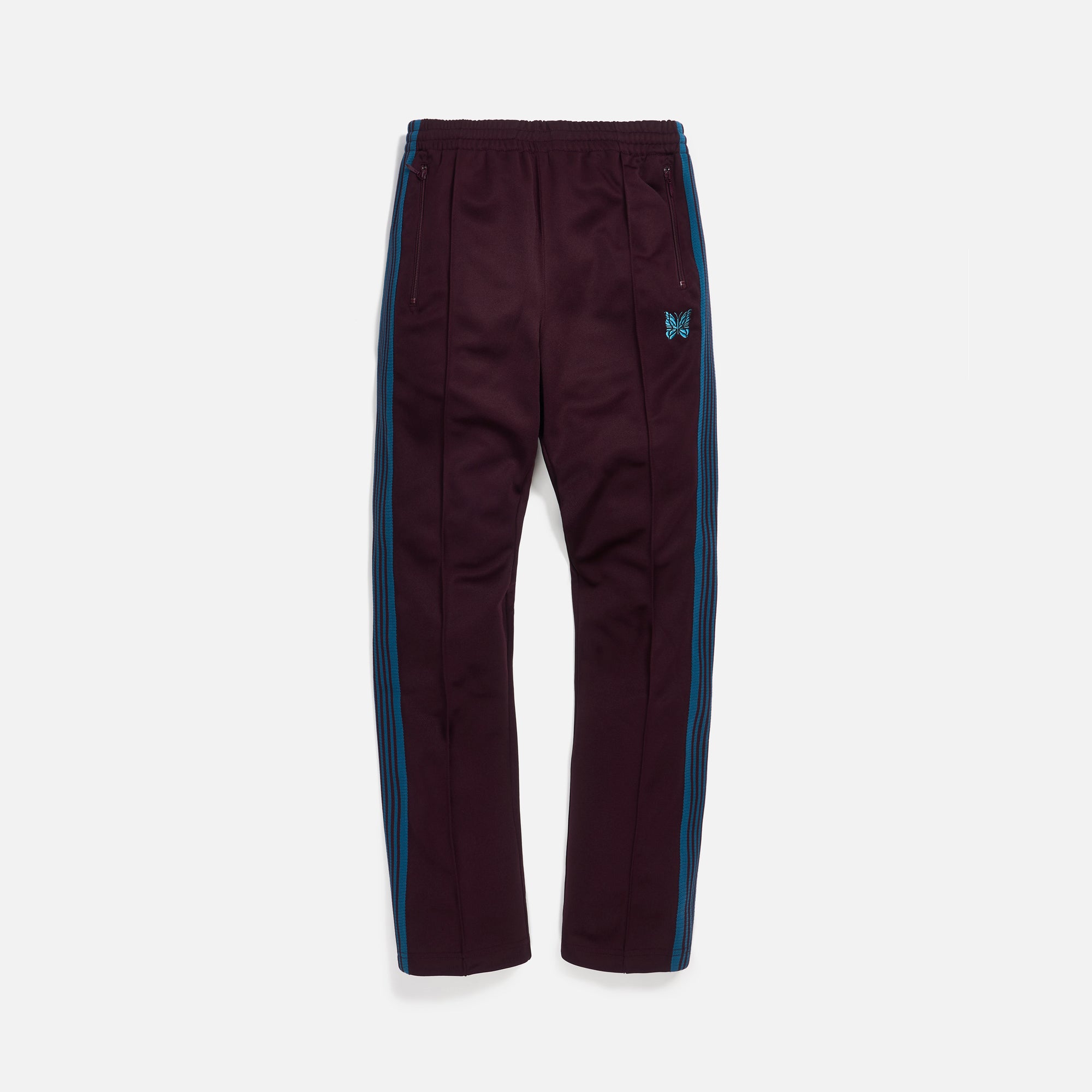 Needles Narrow Track Pant - Bordeaux – Kith