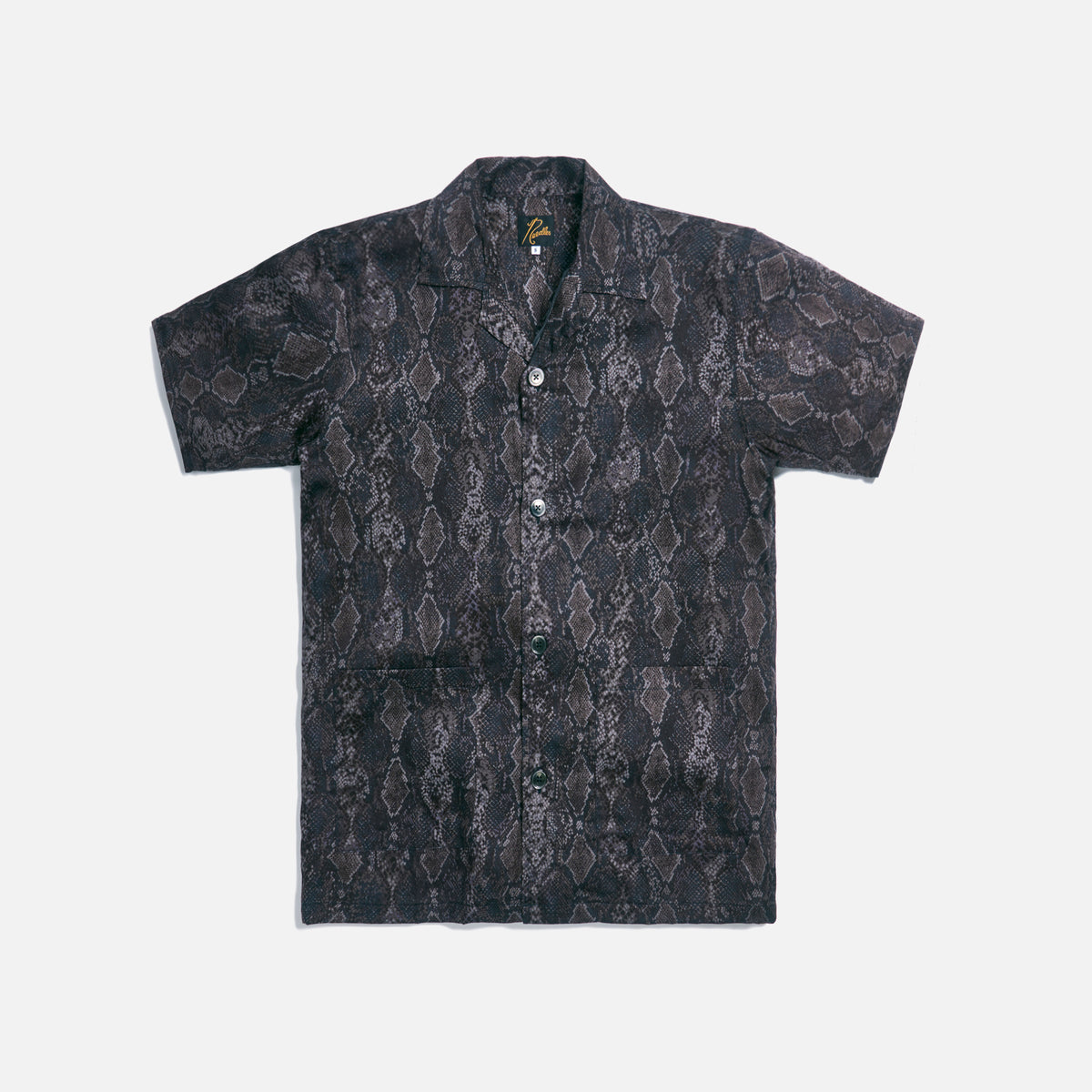 Needles Cabana Shirt Python Print - Black – Kith